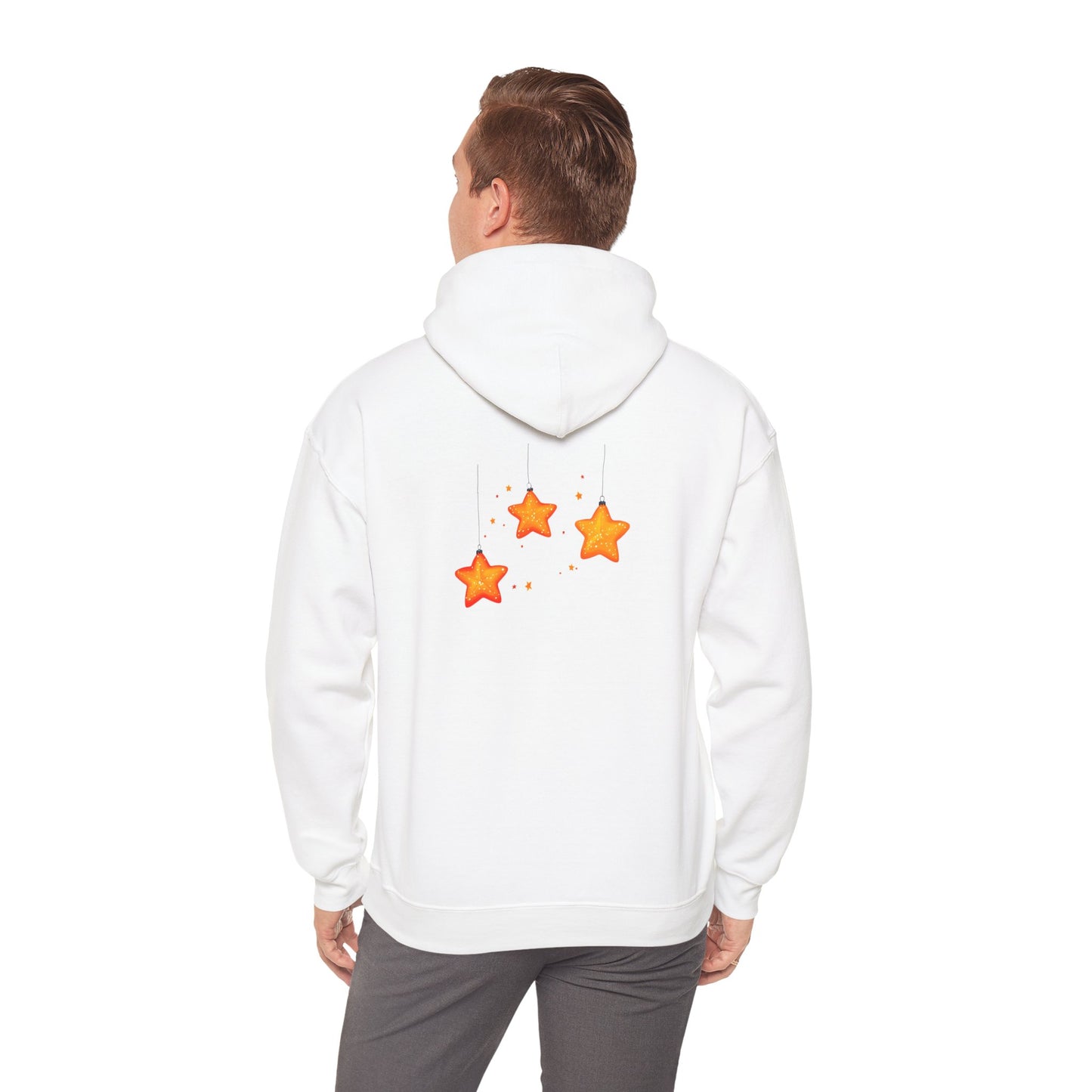 Cute Christmas Starry Ornaments Girl Unisex Heavy Blend™ Hooded Sweatshirt