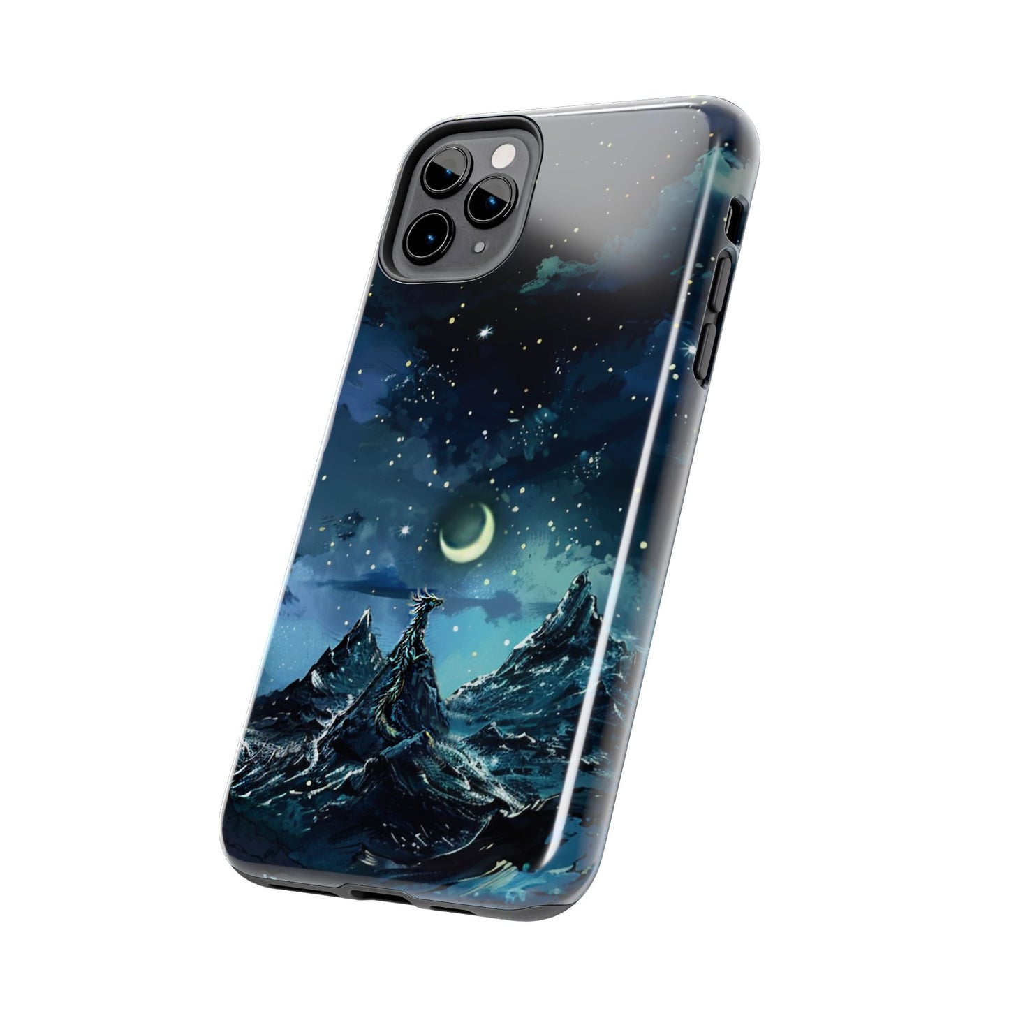 iPhone Android Fantasy Snowy Mountain Dragon Phone Case