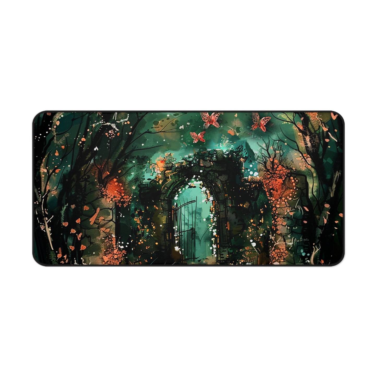 Lonely Ancient Fantasy Gate Desk Mat