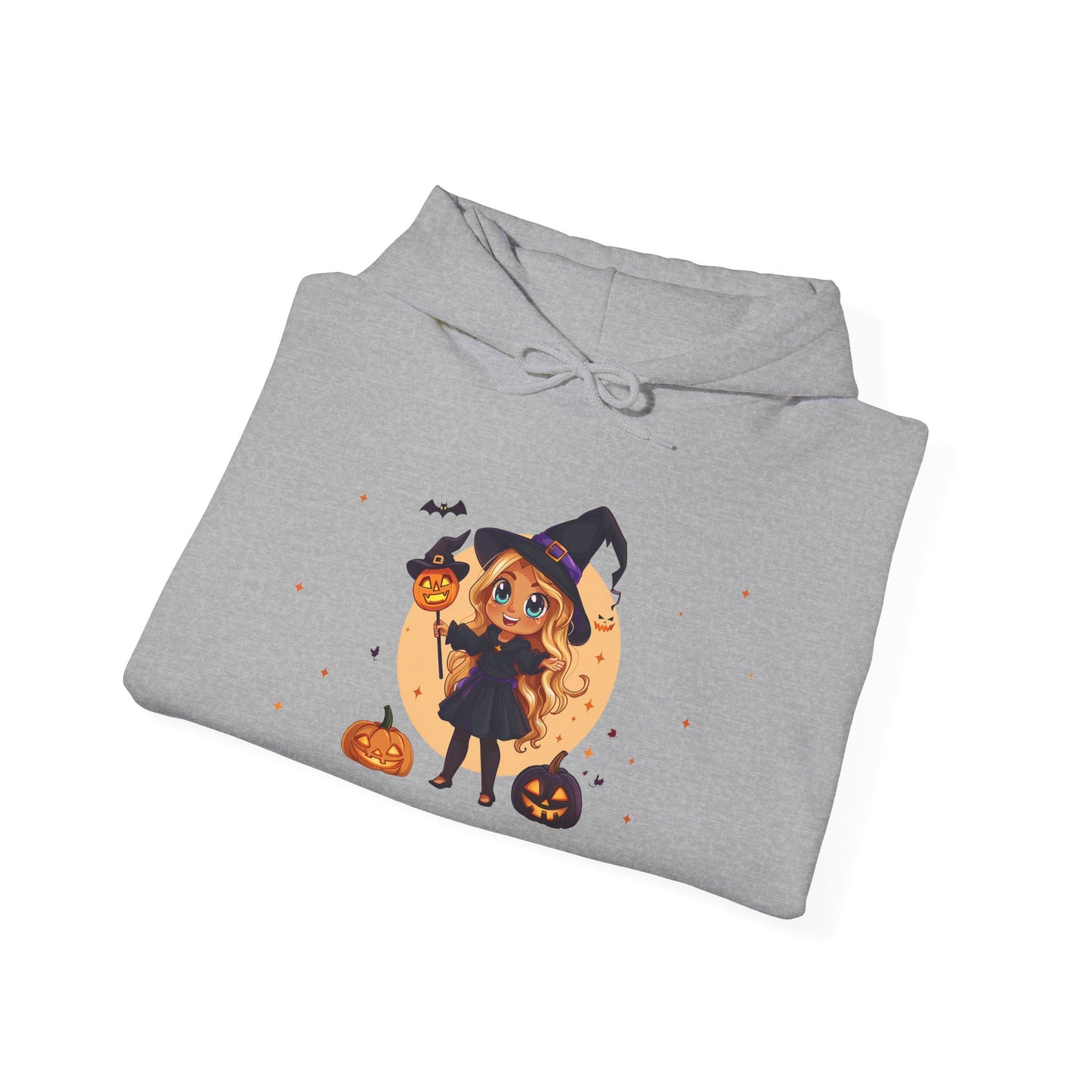 Cute Halloween Magician Girl Unisex Heavy Blend™ Hooded Sweatshirt