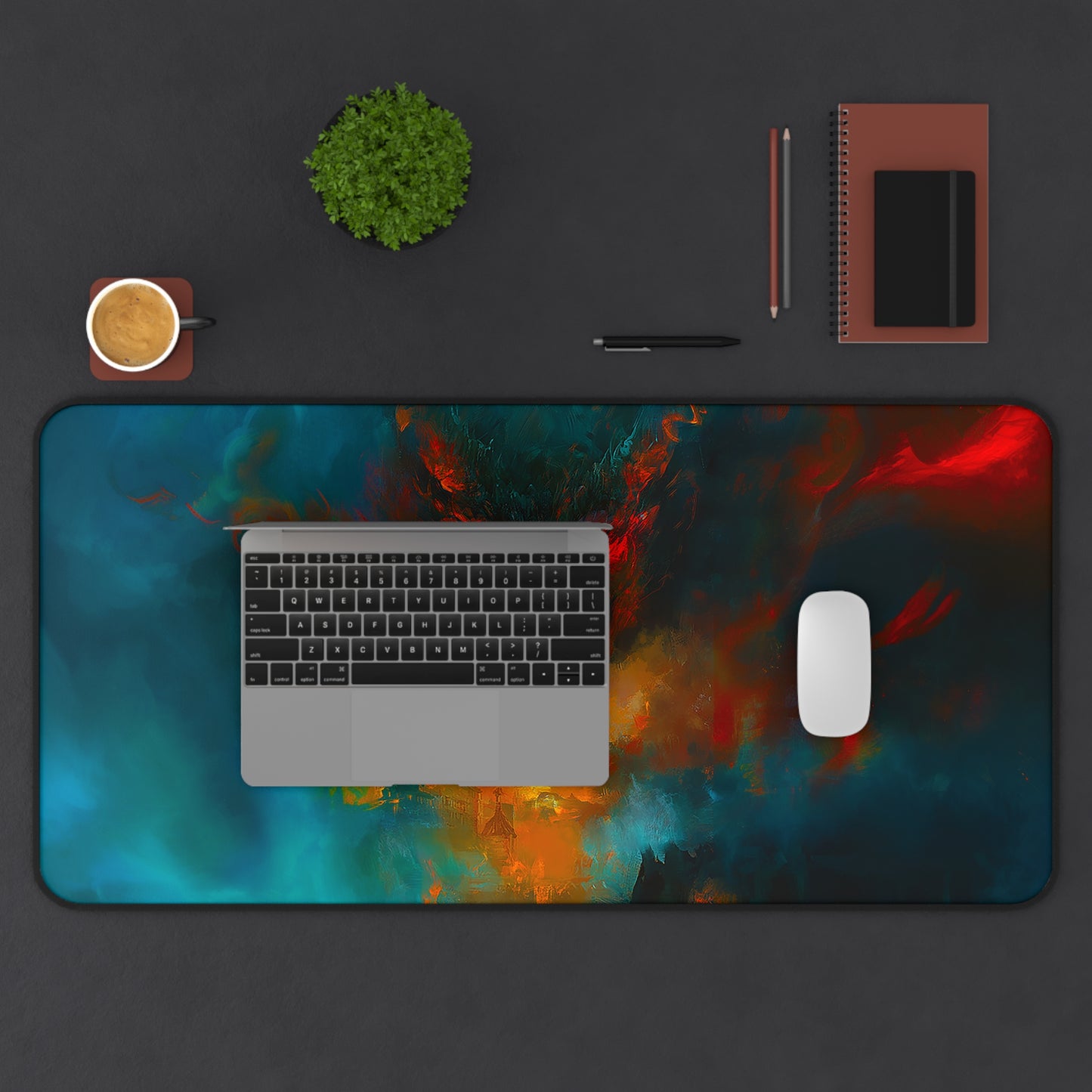 Scary Demon Horror Theme Desk Mat
