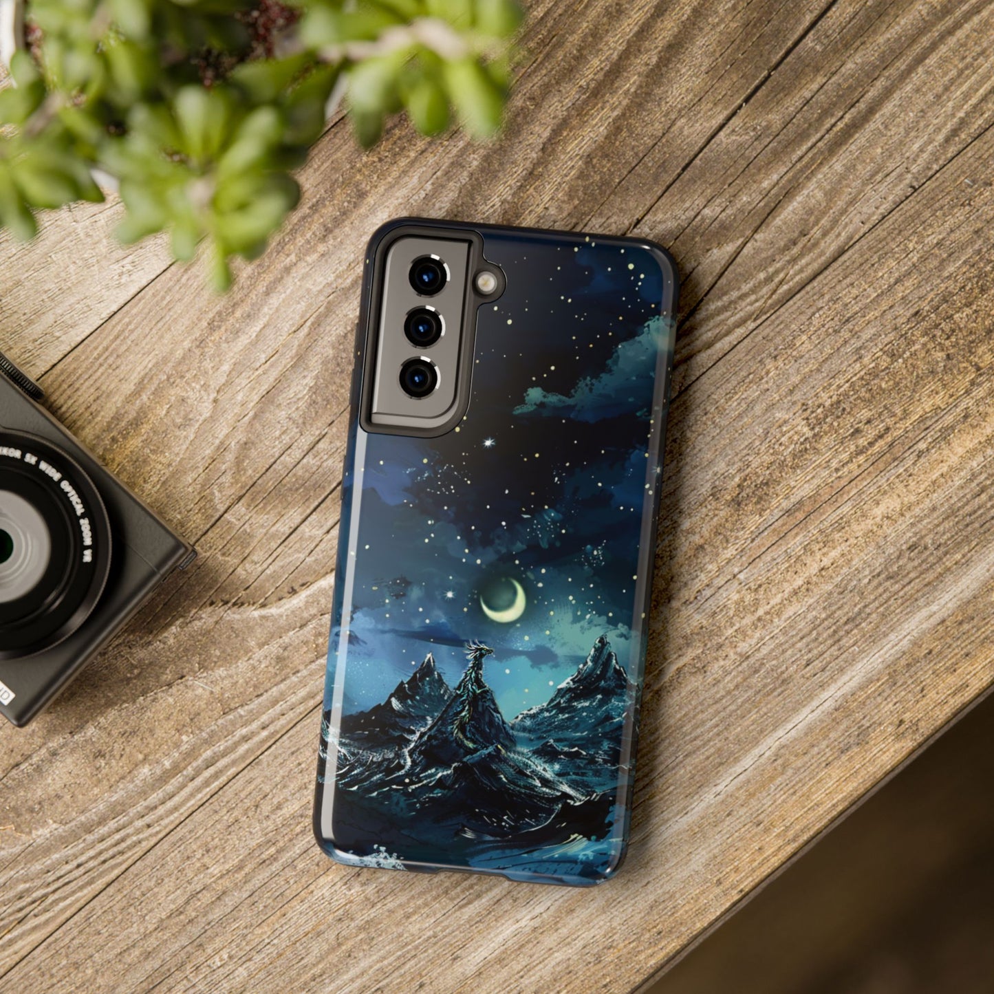 iPhone Android Fantasy Snowy Mountain Dragon Phone Case