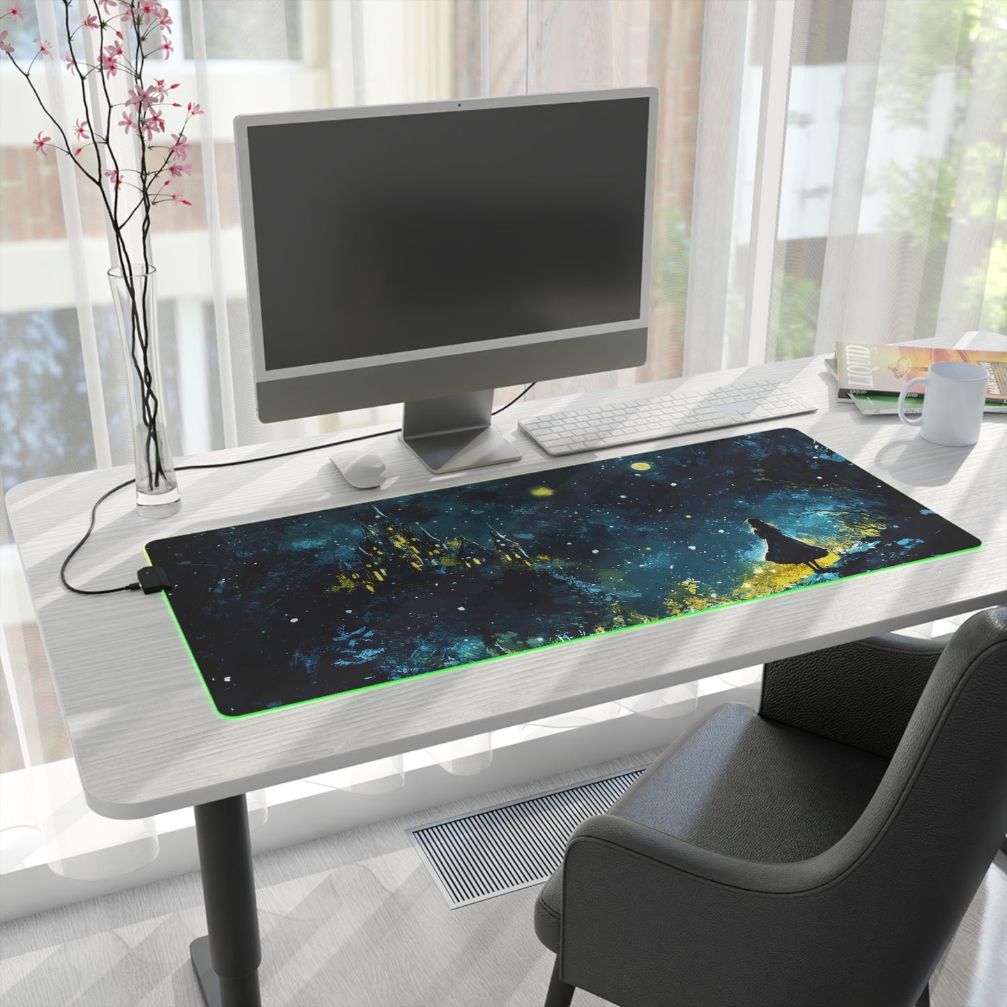 Snow Palace Princess LED Gaming Mouse Pad
