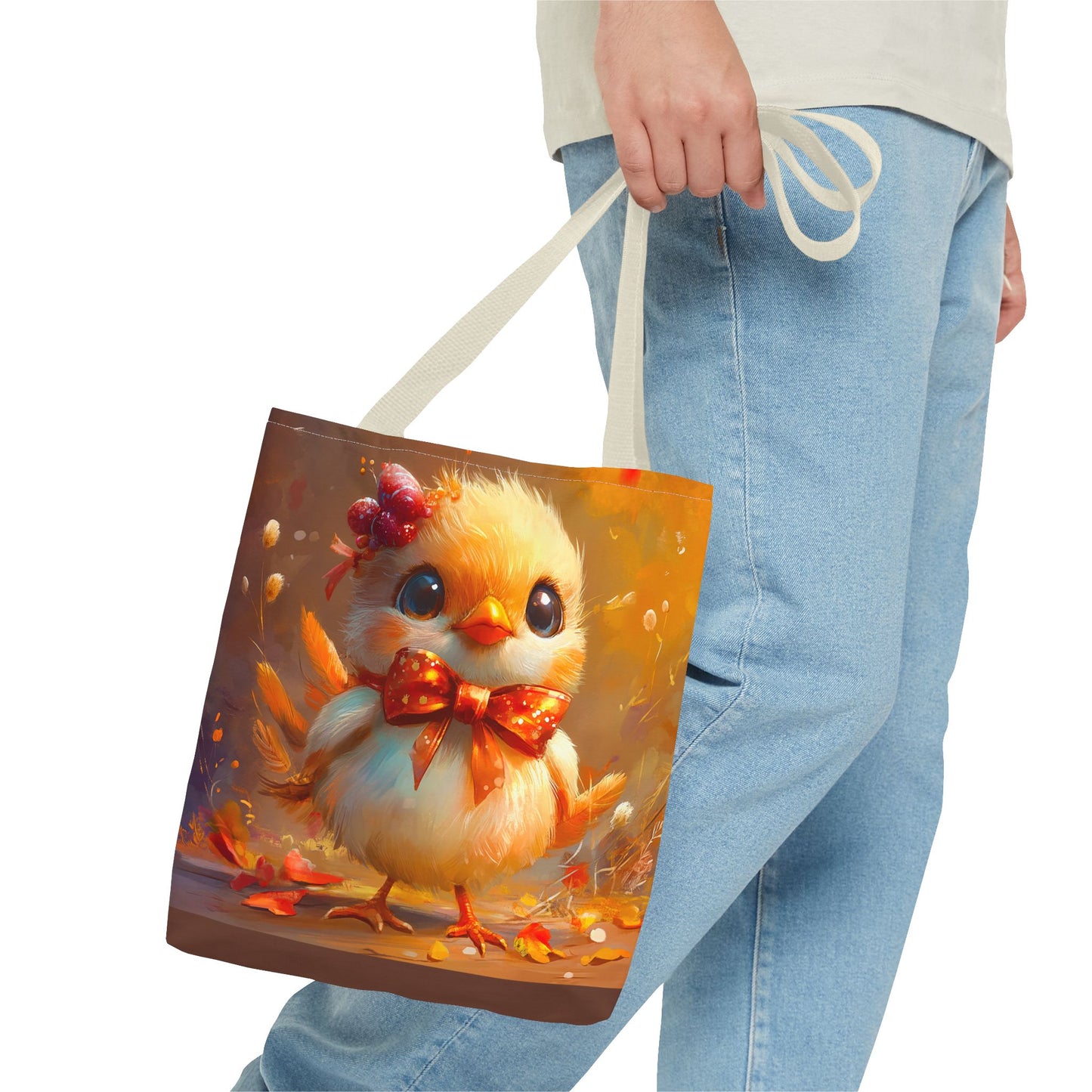 Adorable Turkey Chick Tote Bag (AOP)