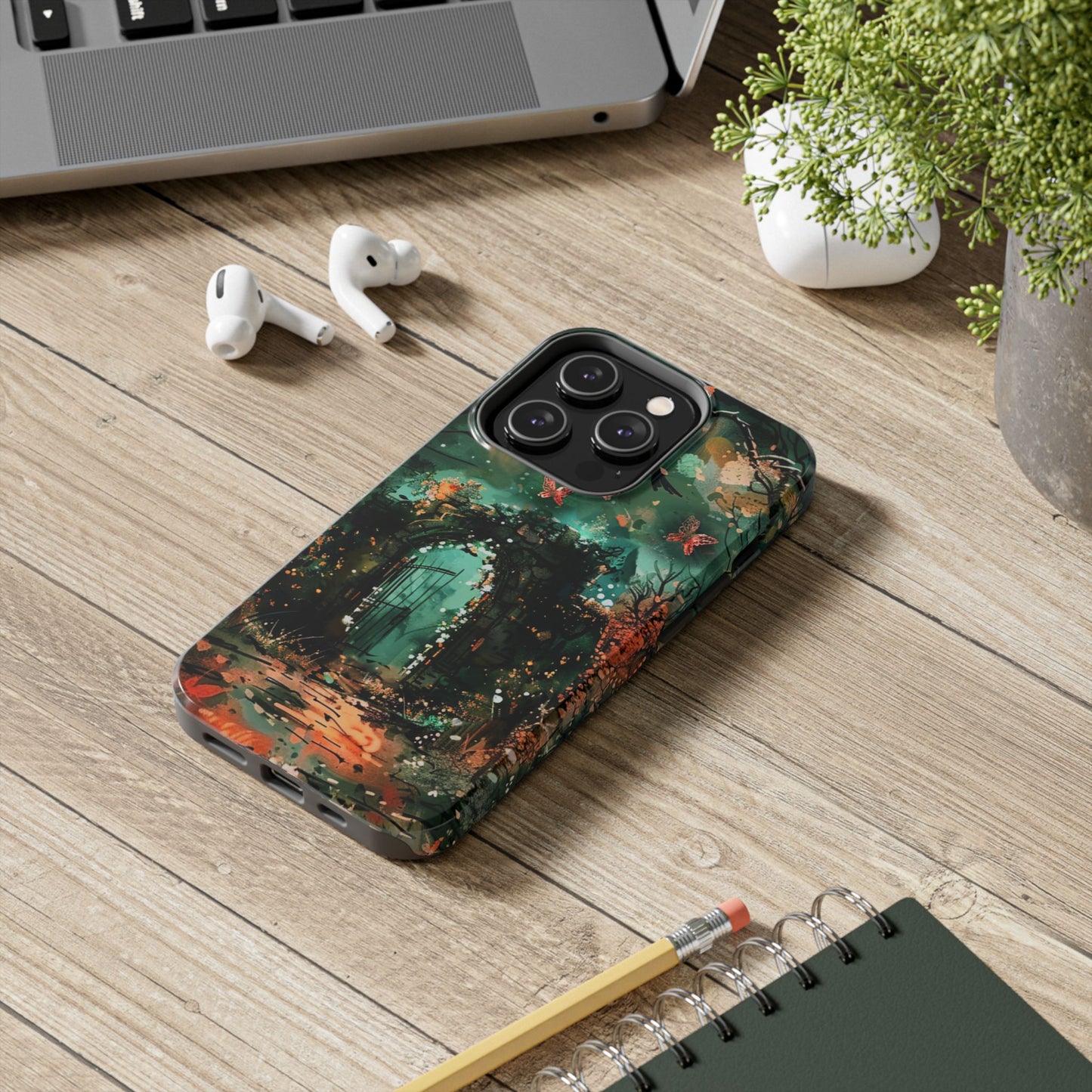 iPhone Android Lonely Ancient Fantasy Gate Phone Case