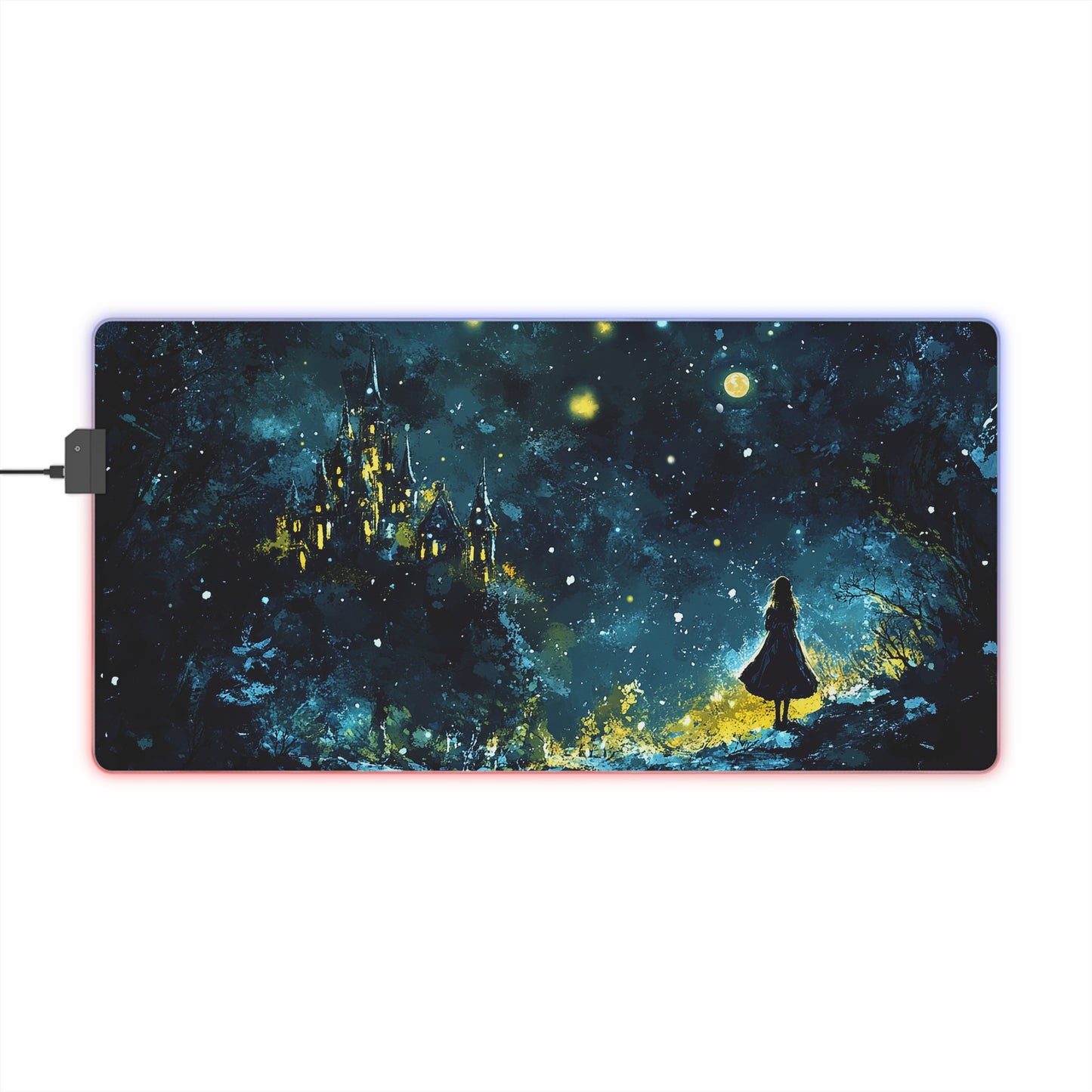 Snow Palace Princess LED Gaming Mouse Pad