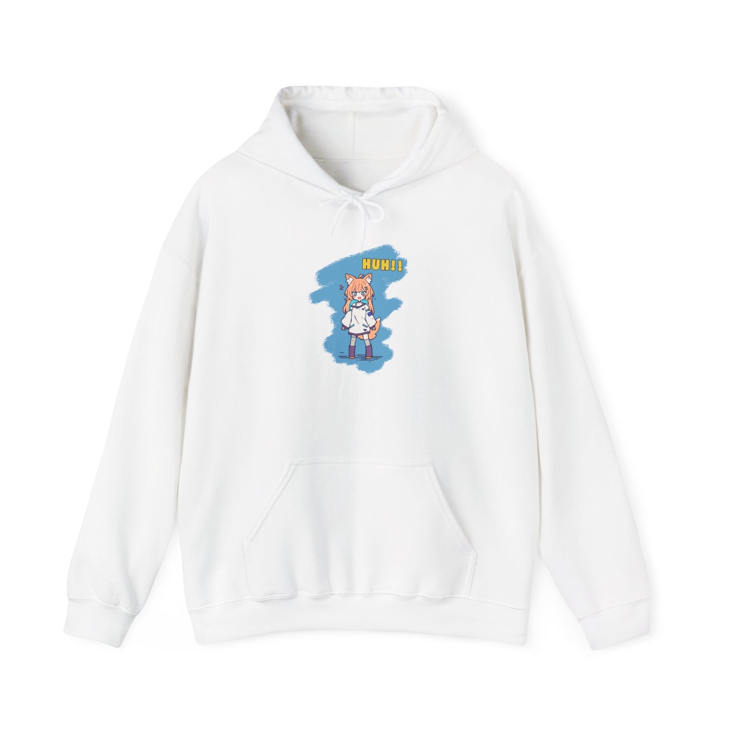 Sweet Fox Girl Huh!! Unisex - Heavy Blend™ Hooded Sweatshirt - Vibrant Anime Style - Cute and Funny Design