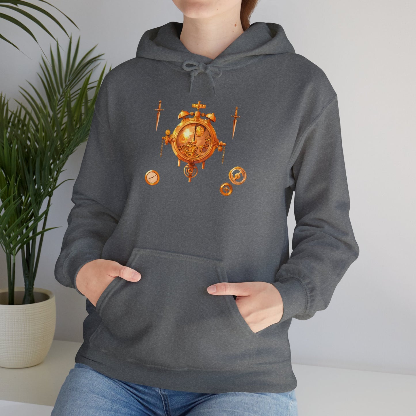 Steampunk Clocks and Gears Unisex Heavy Blend™ Hooded Sweatshirt
