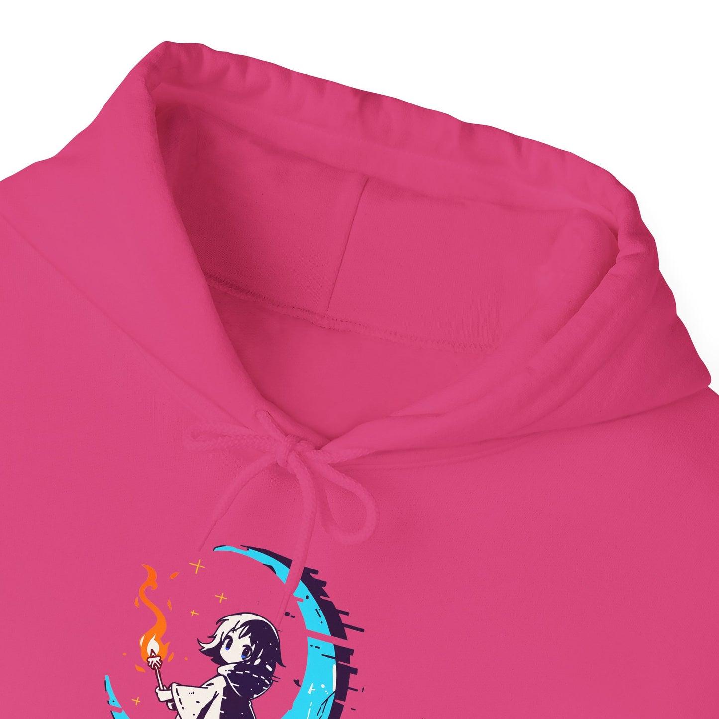 Fantasy Moon Girl Torchbearer Unisex Heavy Blend™ Hooded Sweatshirt