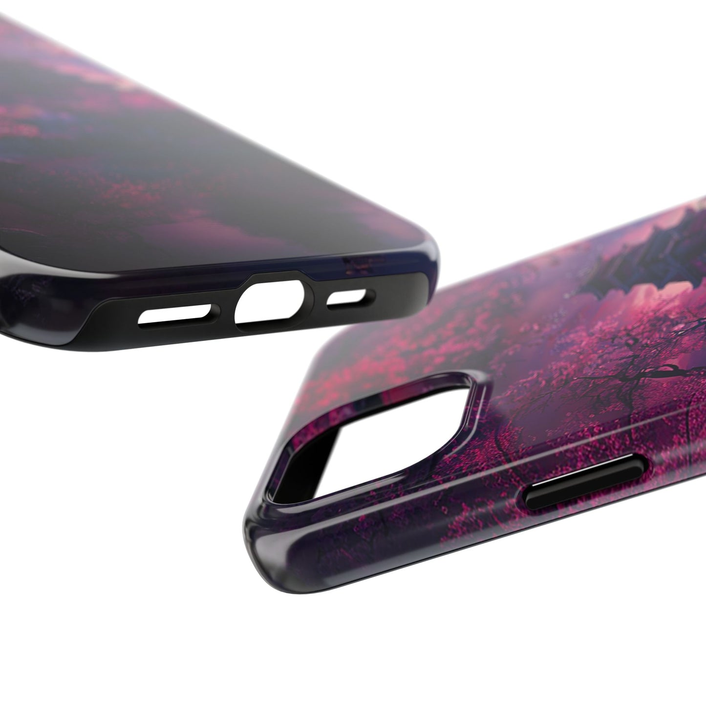 Japanese Cherry Blossum Castle Tough Phone Case iPhone Android
