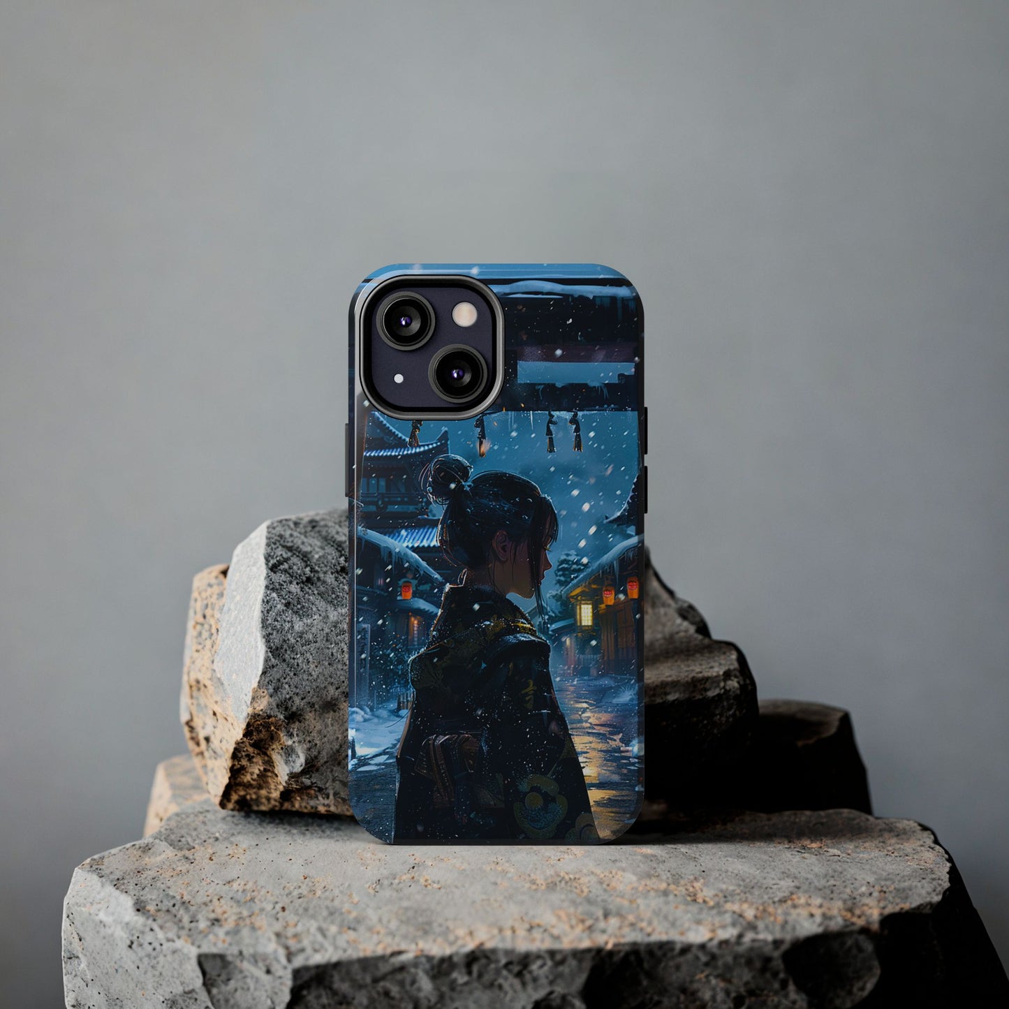 Snowy Japanese Village Tough Phone Case iPhone Android