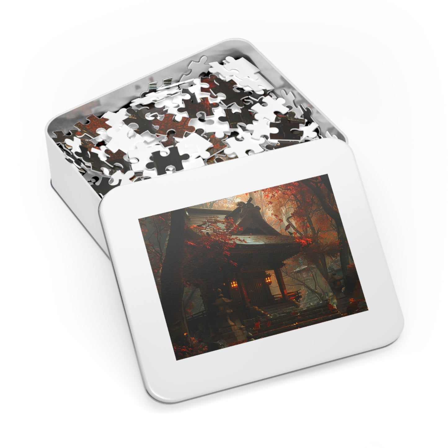 Japanese Autumn Shinto Shrine Jigsaw Puzzle (30, 110, 252, 500,1000-Piece)
