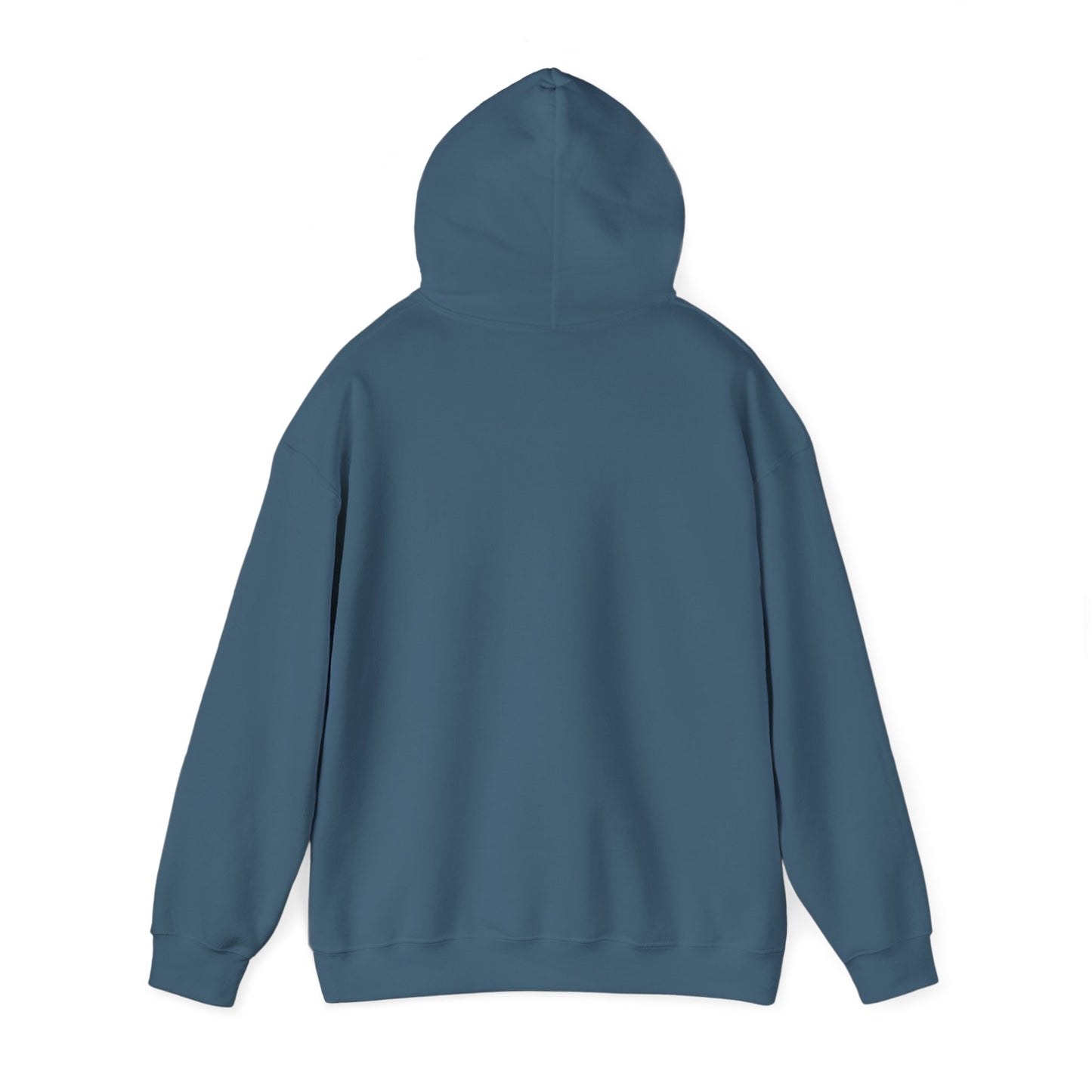 Anime Summer-Themed Unisex Heavy Blend™ Hooded Sweatshirt with Art of Girl & Coconut Tree under a Shooting Star - Warm Tropical Vibes