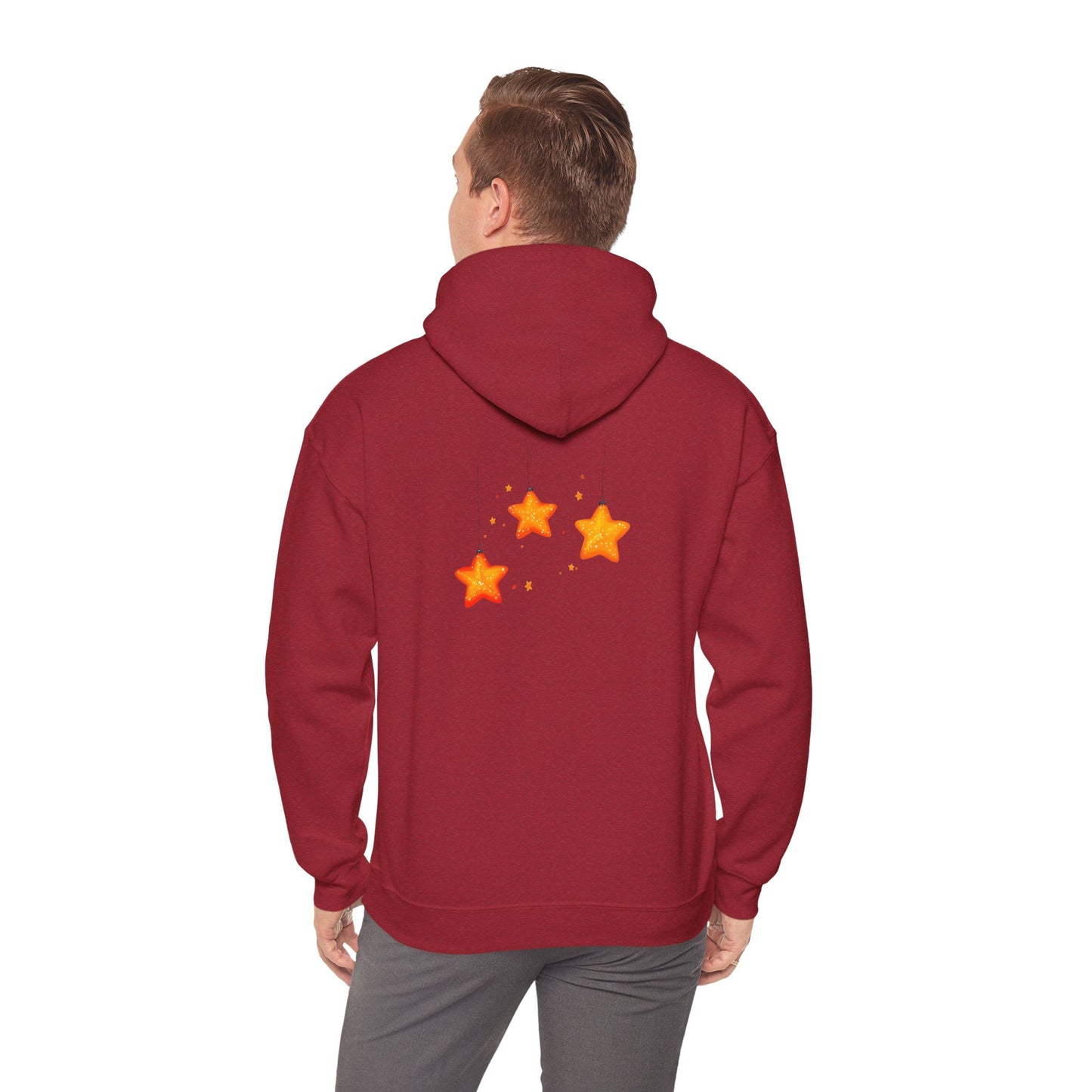 Cute Christmas Starry Ornaments Girl Unisex Heavy Blend™ Hooded Sweatshirt