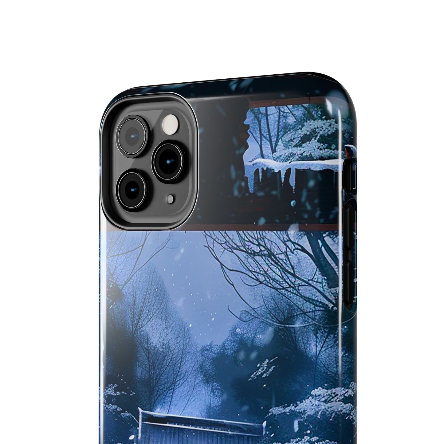 Japanese Snowy Shinto Shrine Girl Tough Phone Cases iPhone Android