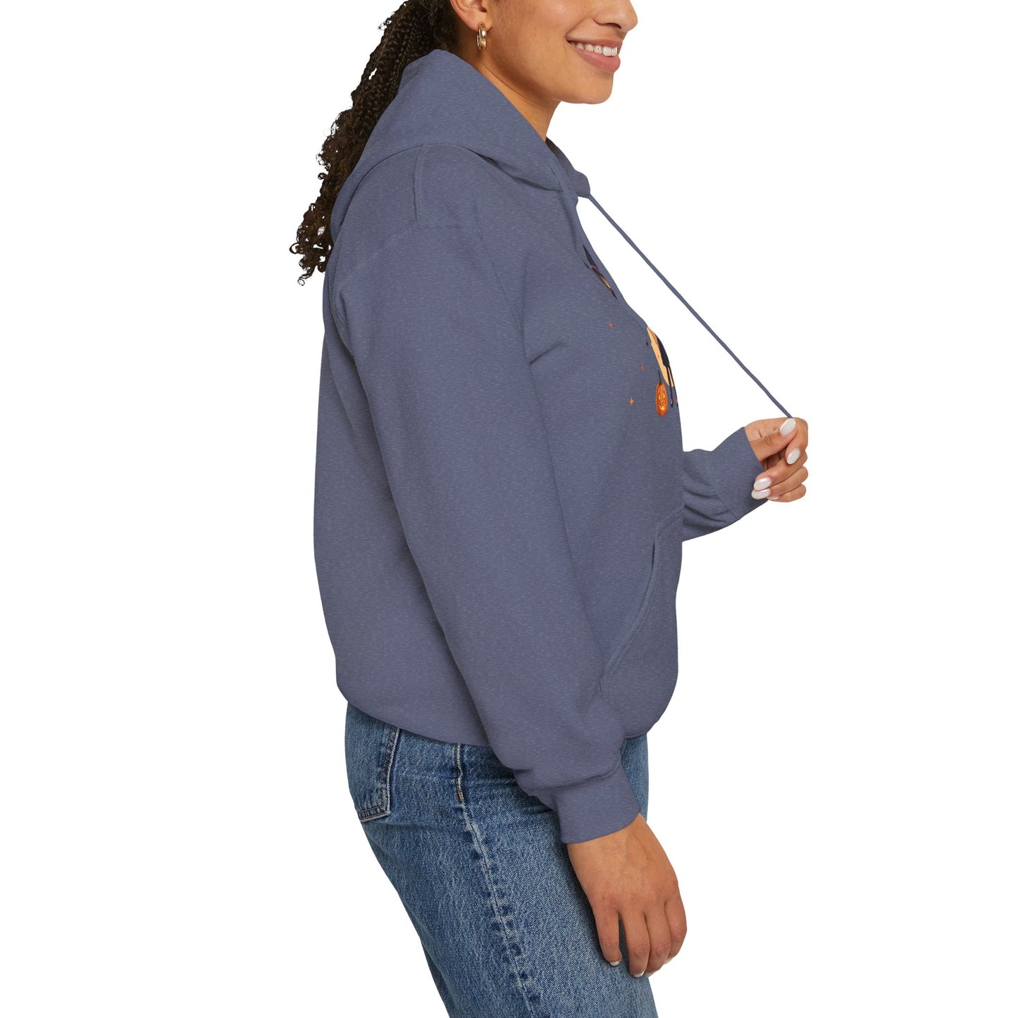 Cute Halloween Magician Girl Unisex Heavy Blend™ Hooded Sweatshirt
