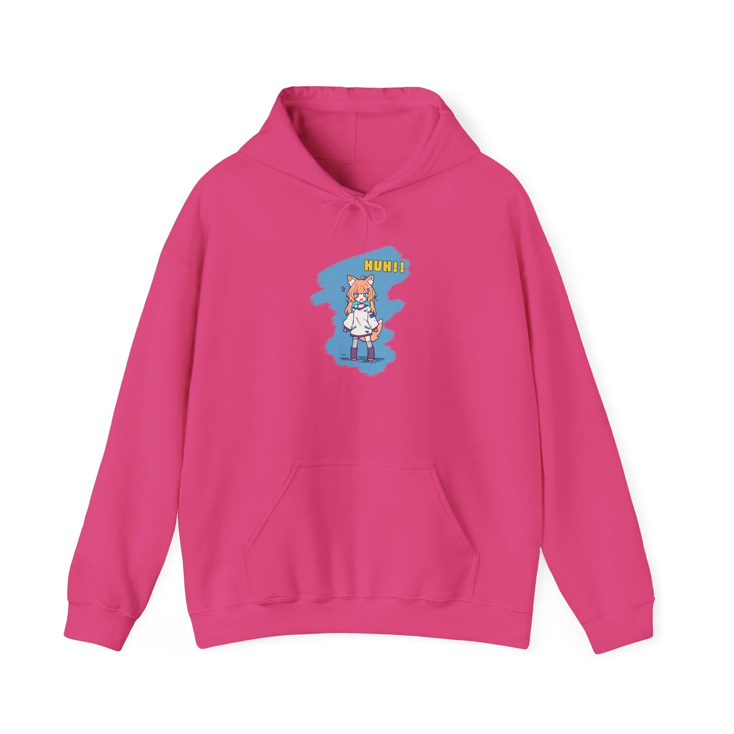 Sweet Fox Girl Huh!! Unisex - Heavy Blend™ Hooded Sweatshirt - Vibrant Anime Style - Cute and Funny Design