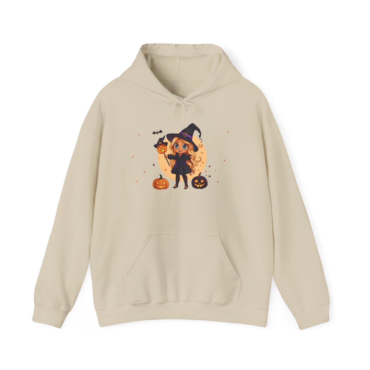 Cute Halloween Magician Girl Unisex Heavy Blend™ Hooded Sweatshirt