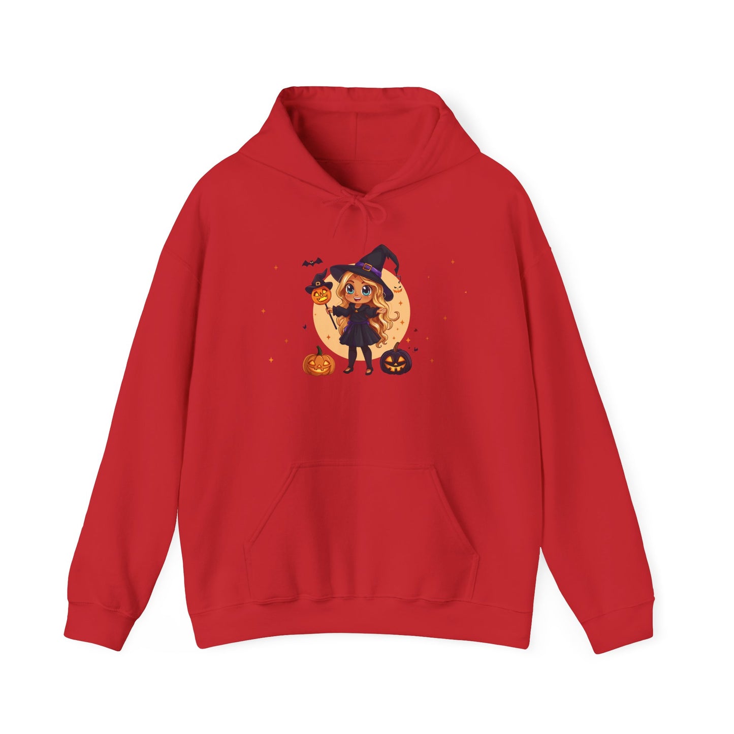 Cute Halloween Magician Girl Unisex Heavy Blend™ Hooded Sweatshirt