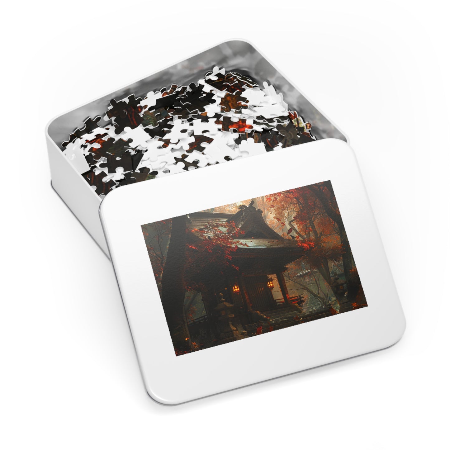 Japanese Autumn Shinto Shrine Jigsaw Puzzle (30, 110, 252, 500,1000-Piece)