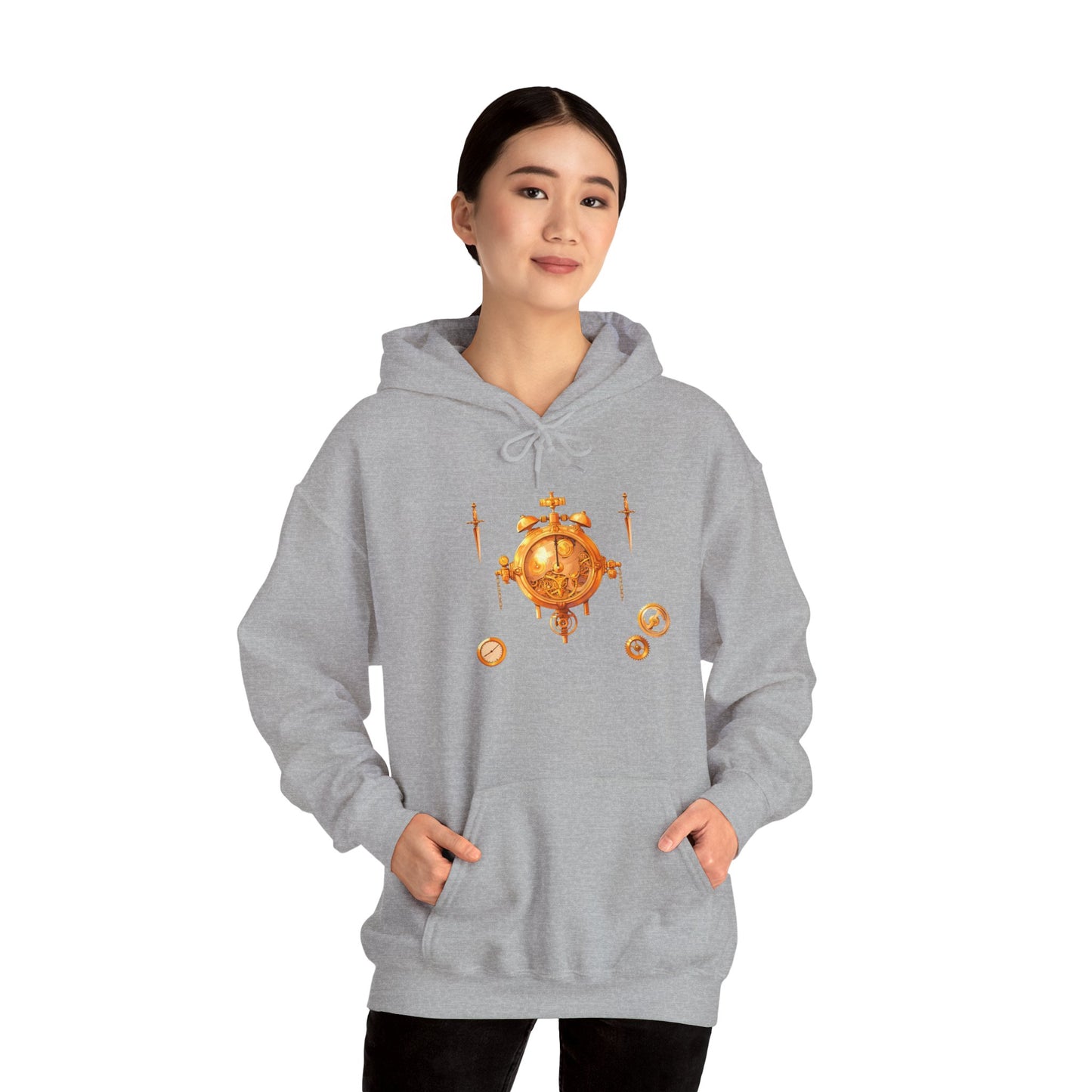 Steampunk Clocks and Gears Unisex Heavy Blend™ Hooded Sweatshirt
