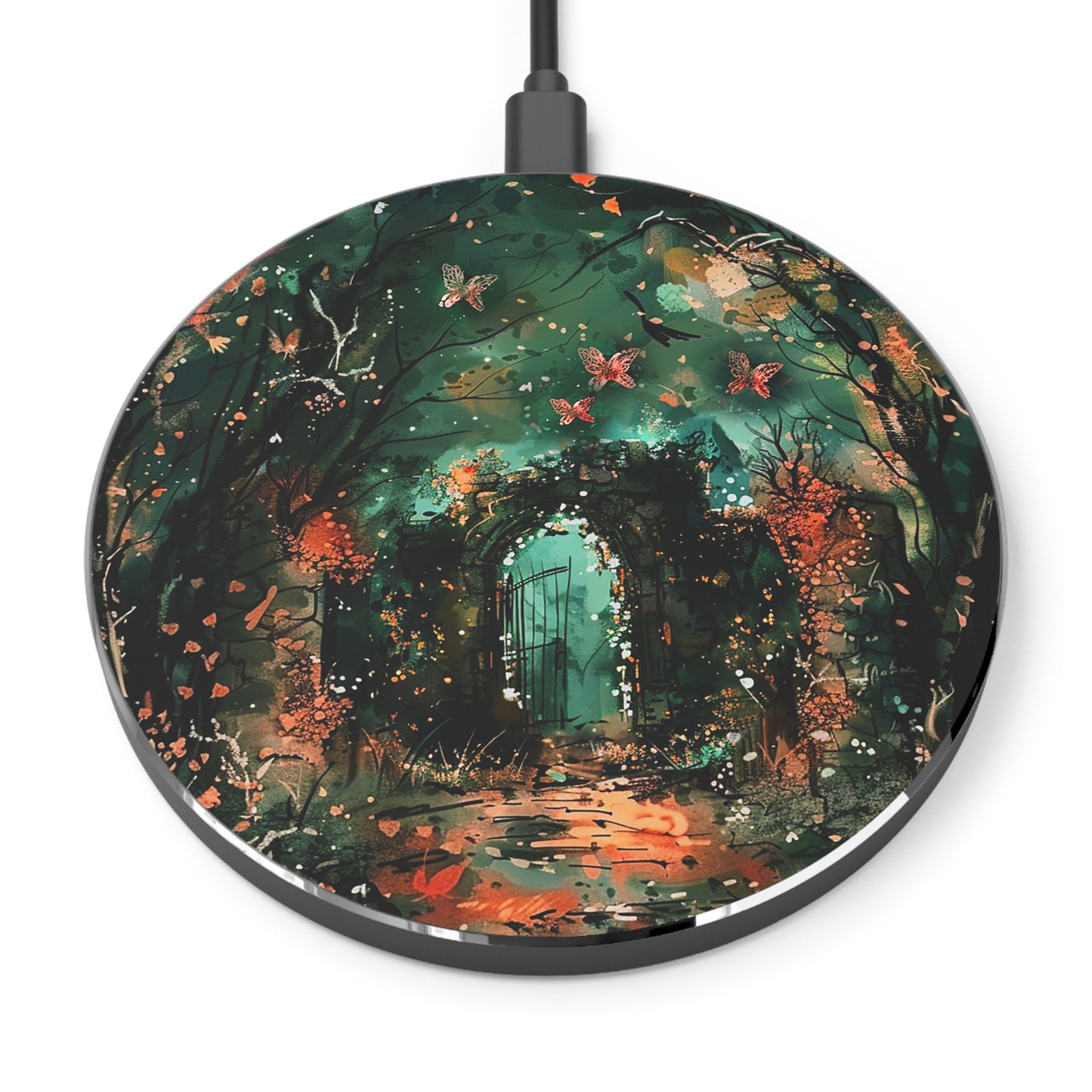 Lonely Ancient Fantasy Gate Wireless Charger