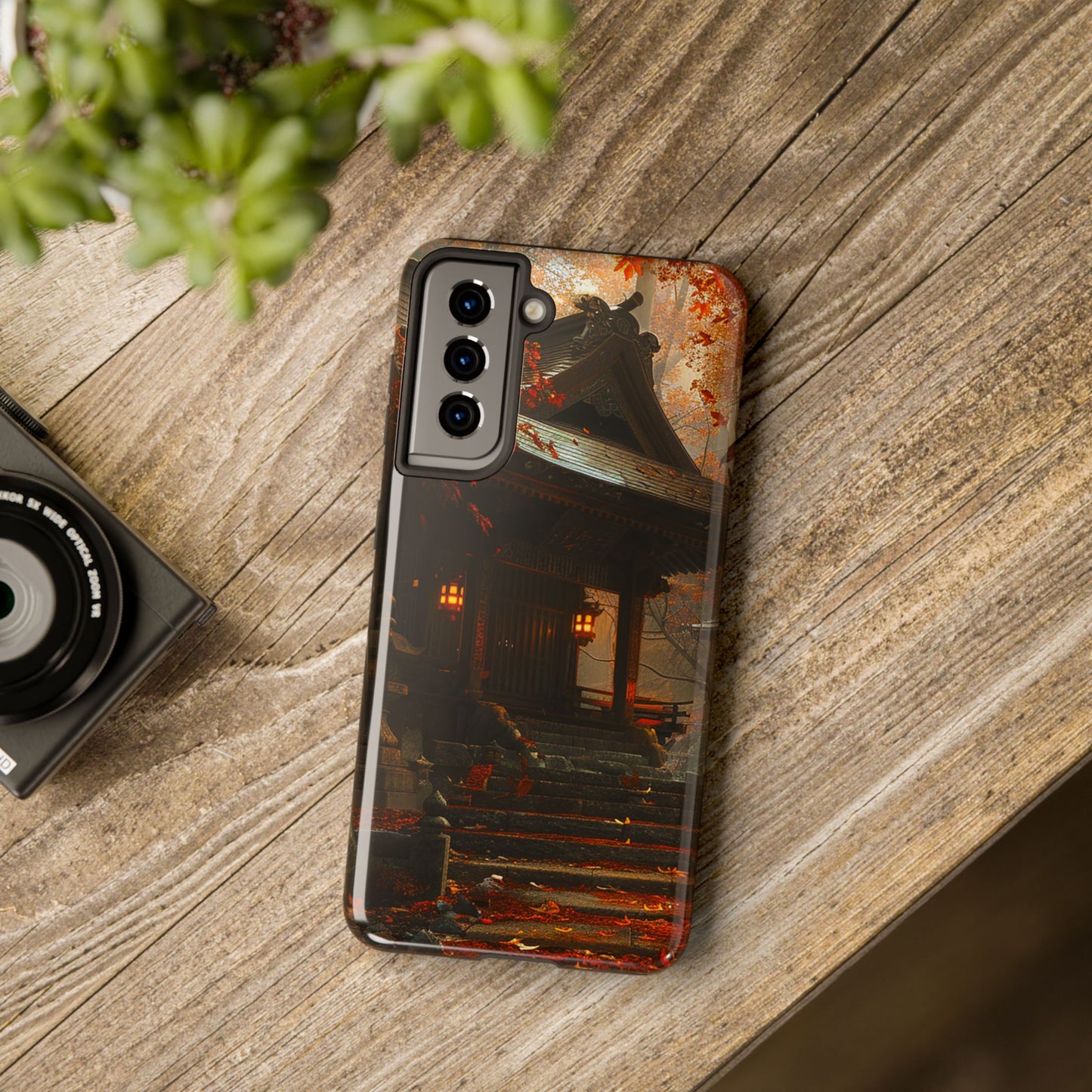 Japanese Autumn Shinto Shrine Tough Phone Case