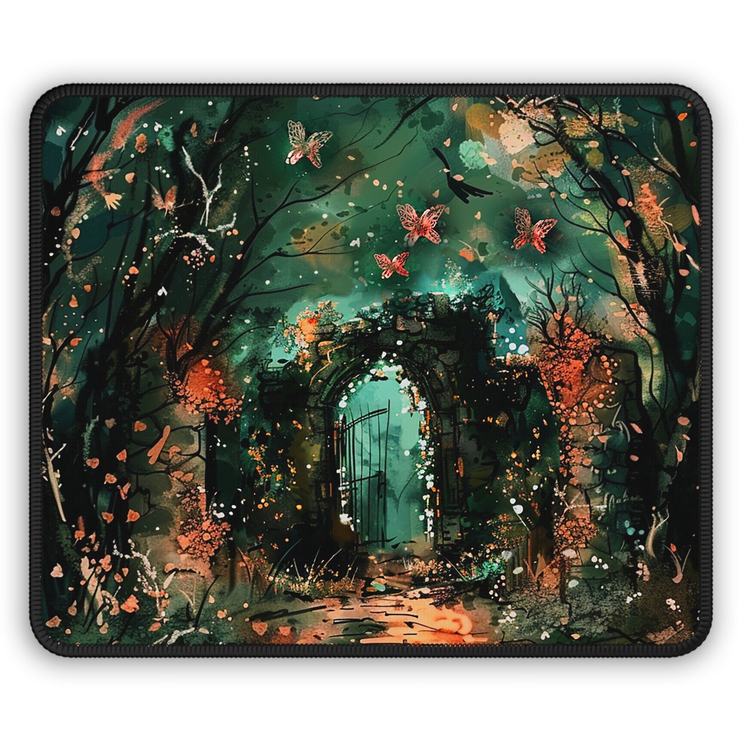 Lonely Ancient Fantasy Gate Gaming Mouse Pad