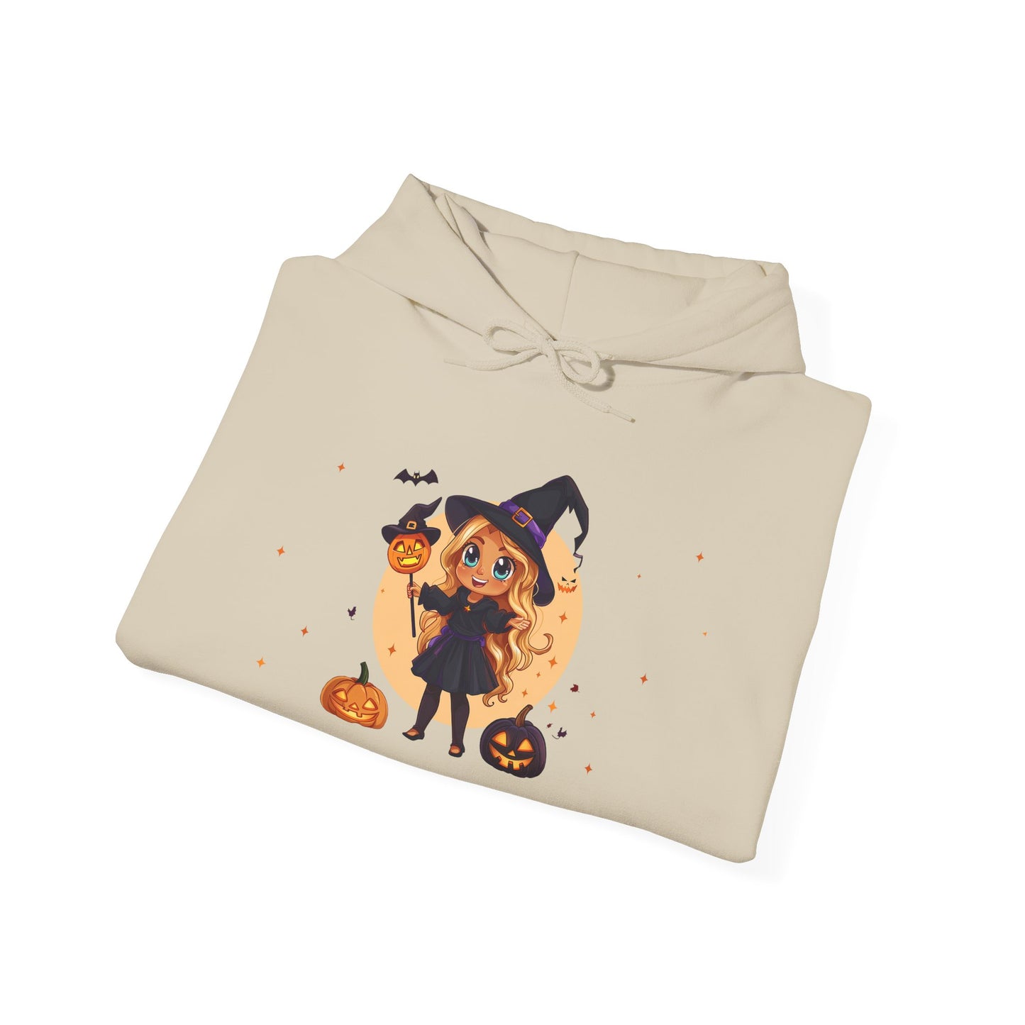 Cute Halloween Magician Girl Unisex Heavy Blend™ Hooded Sweatshirt