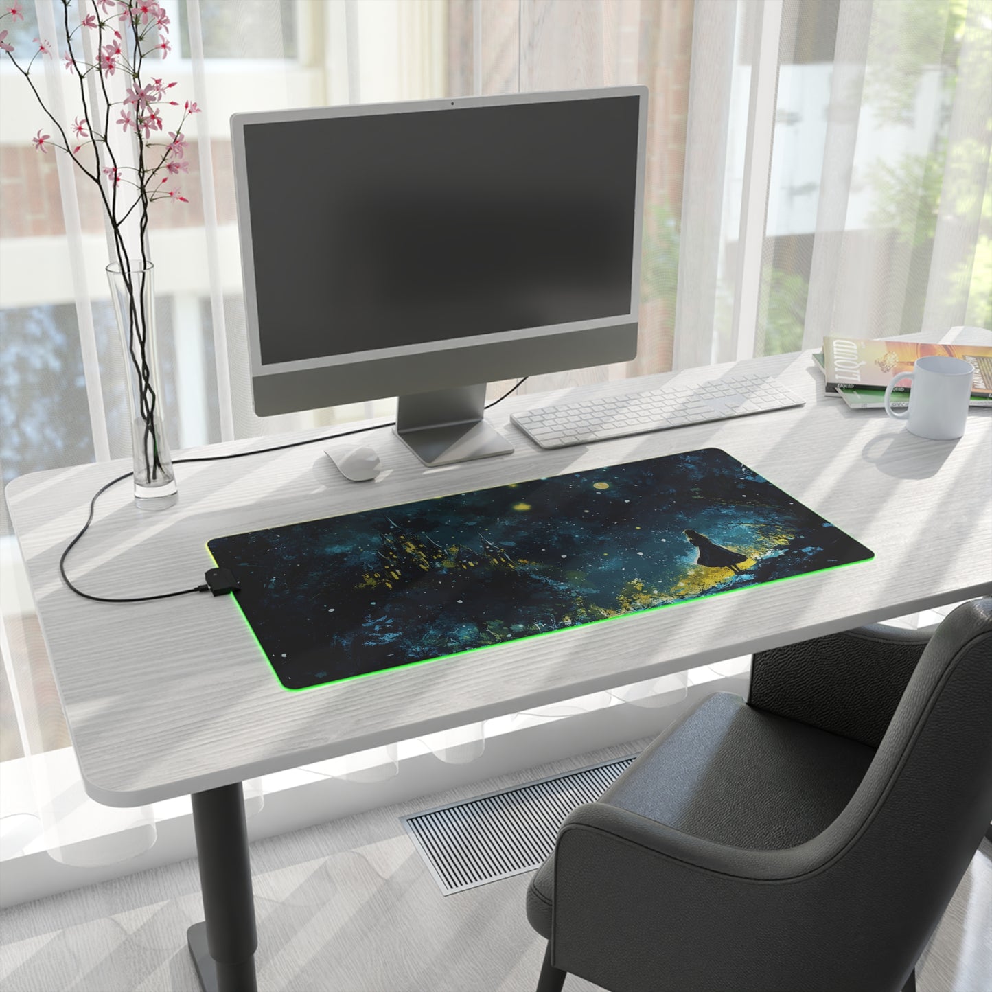 Snow Palace Princess LED Gaming Mouse Pad