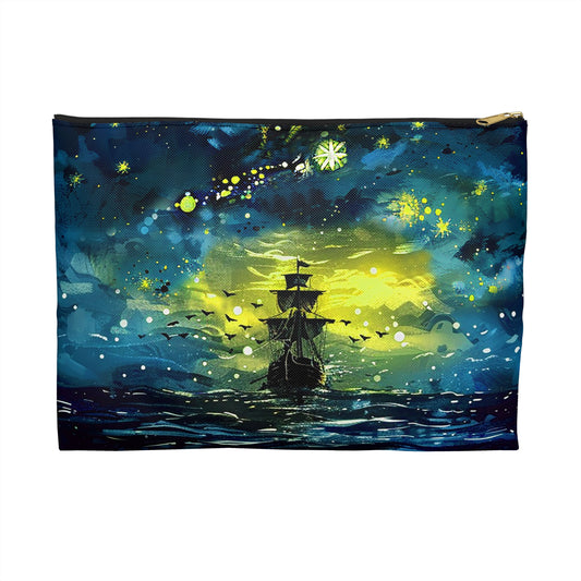 Starry Sky Lost Pirate Ship Accessory Pouch