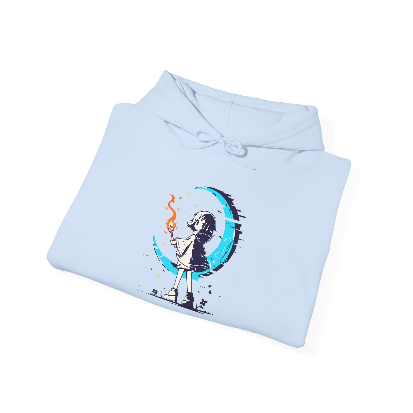 Fantasy Moon Girl Torchbearer Unisex Heavy Blend™ Hooded Sweatshirt