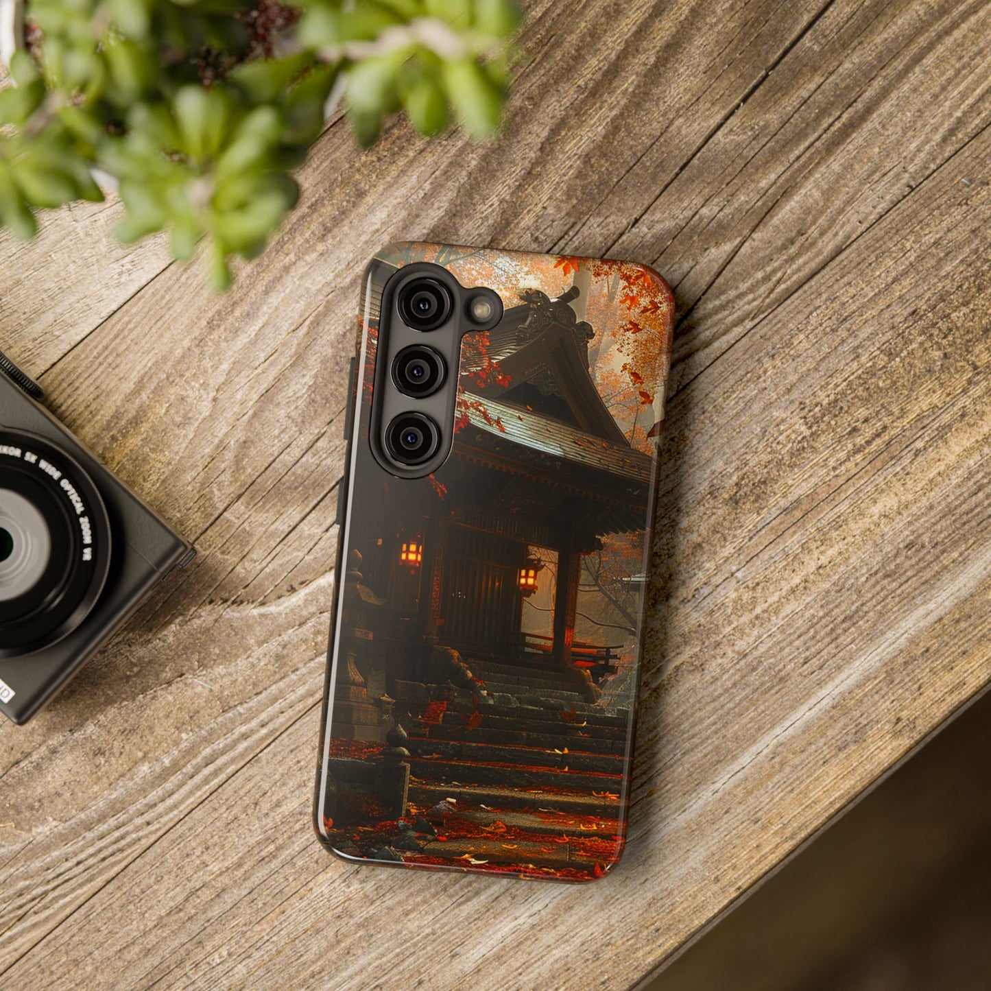 Japanese Autumn Shinto Shrine Tough Phone Case