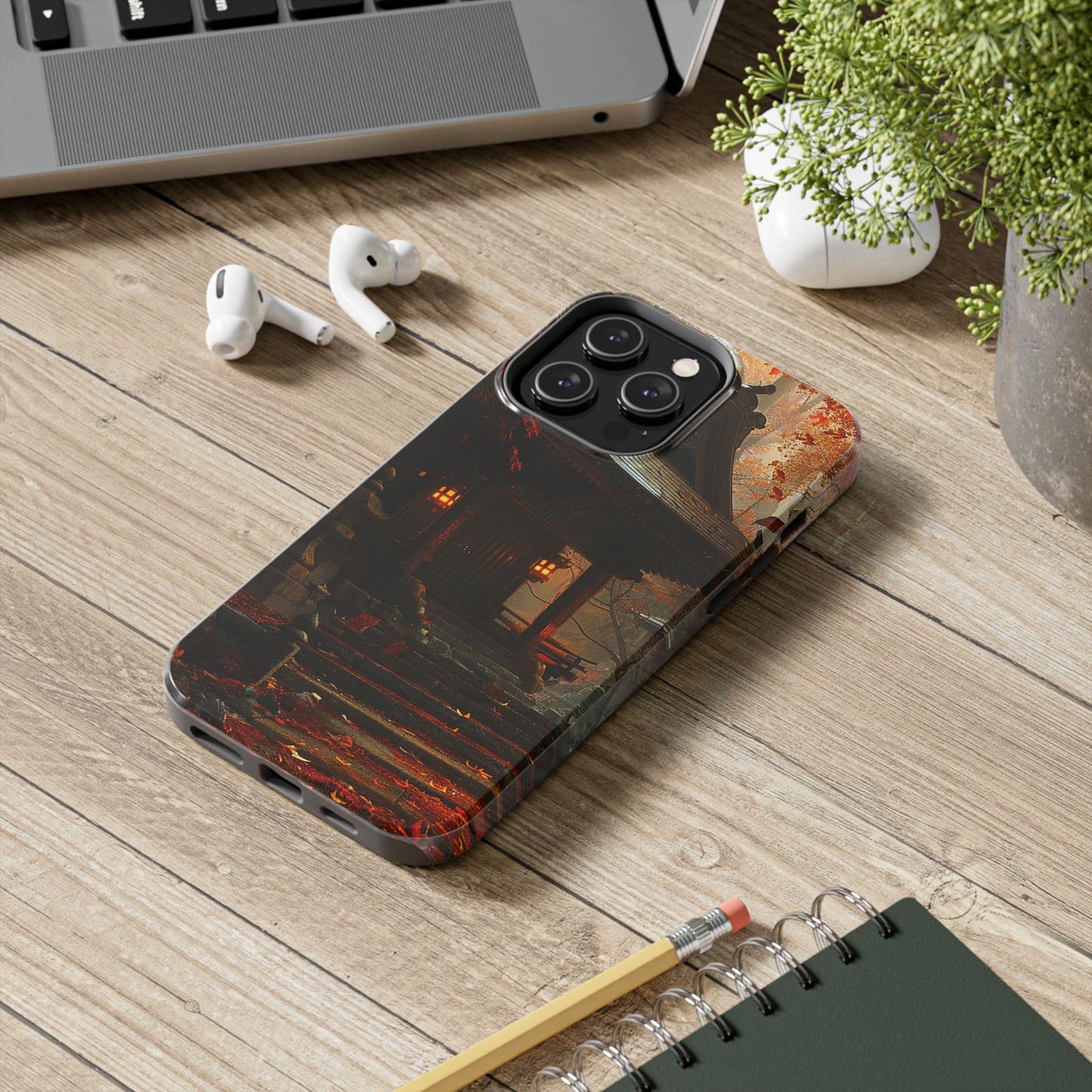 Japanese Autumn Shinto Shrine Tough Phone Case