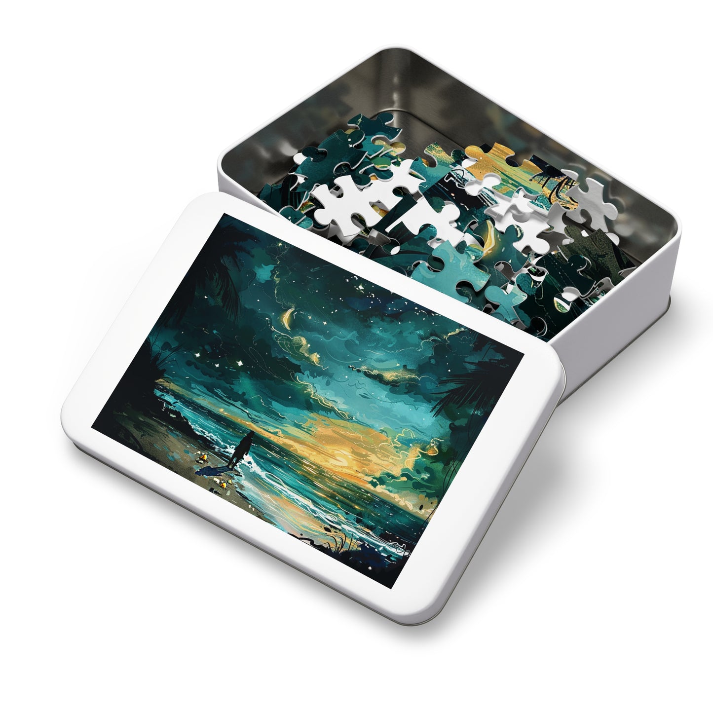 Faraway Warm Tropical Beach Jigsaw Puzzle (30, 110, 252, 500,1000-Piece)