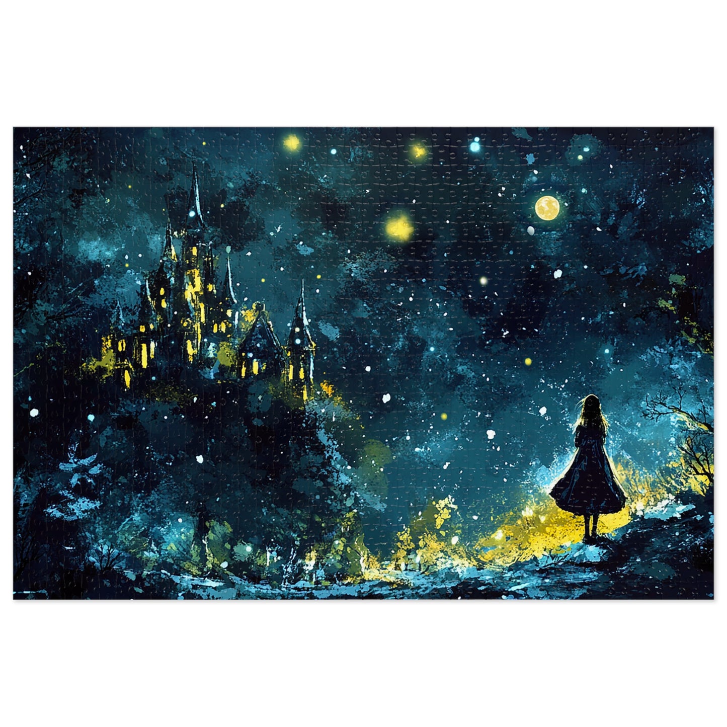 Snow Palace Princess Jigsaw Puzzle (30, 110, 252, 500,1000-Piece)