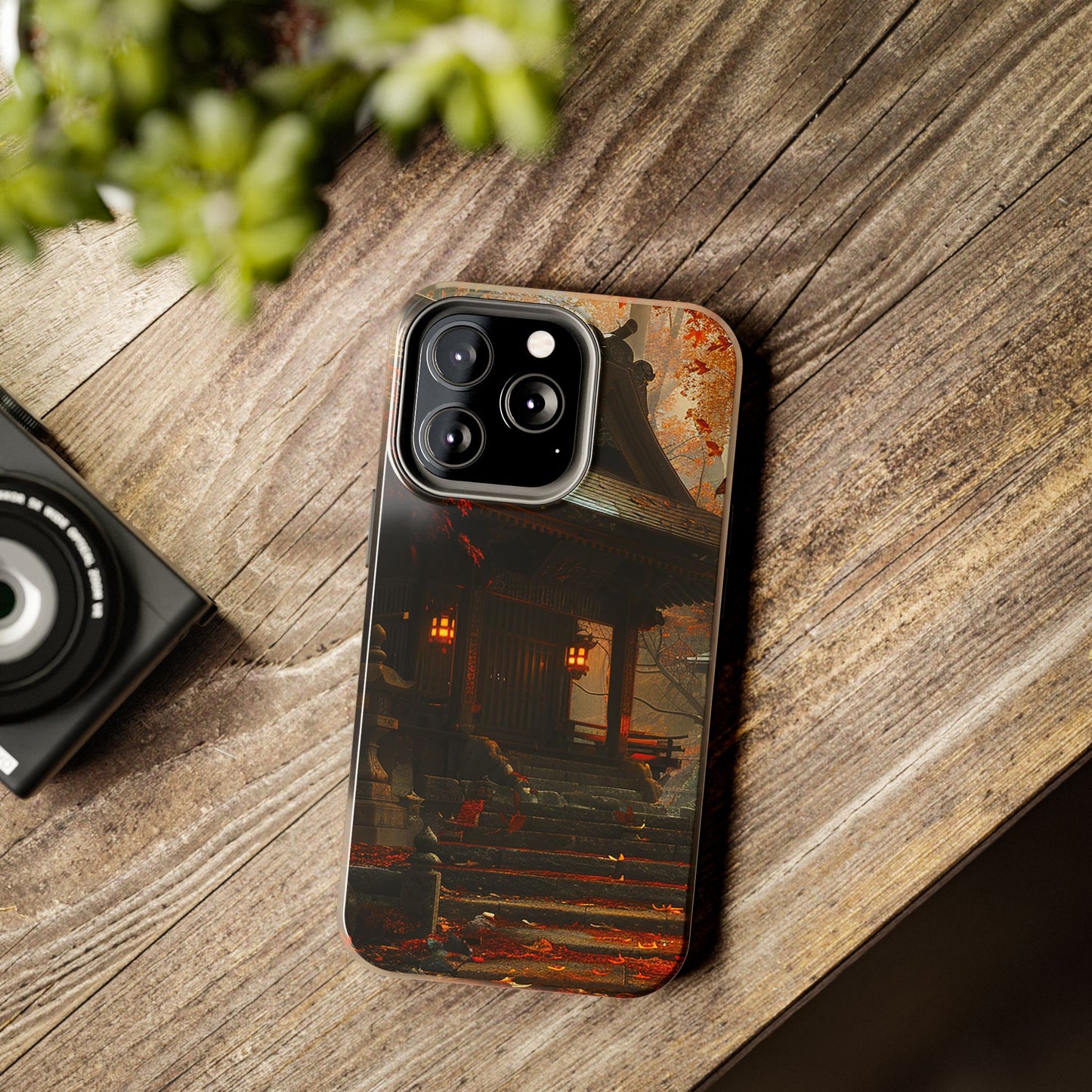 Japanese Autumn Shinto Shrine Tough Phone Case