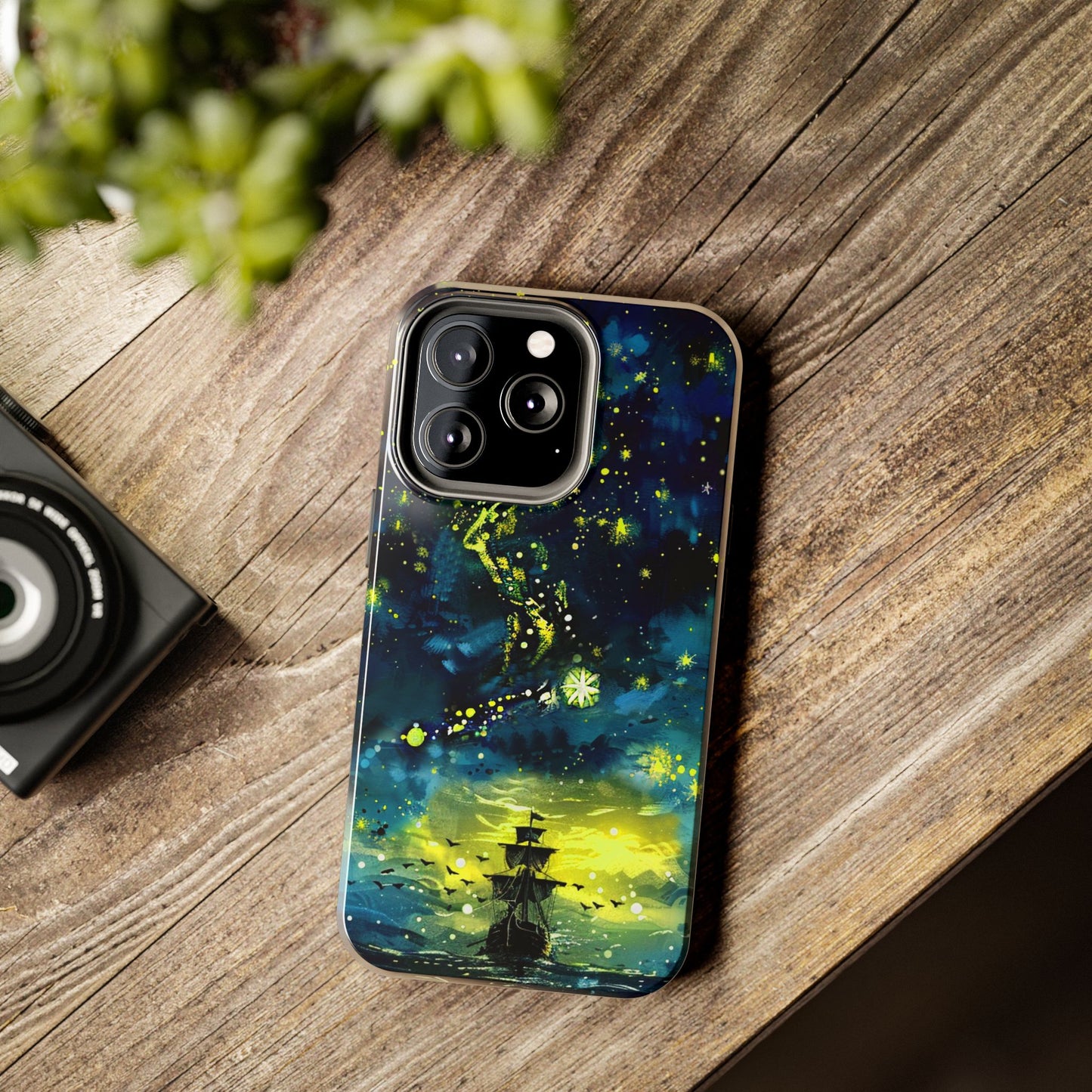 iPhone Android Starry Sky Lost Pirate Ship Phone Case