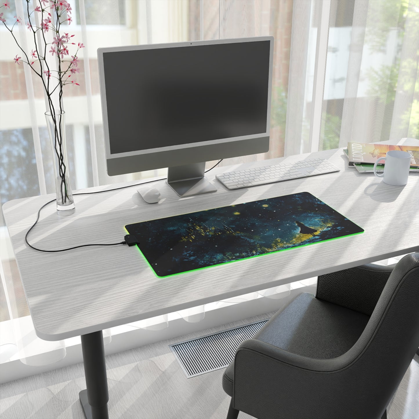 Snow Palace Princess LED Gaming Mouse Pad