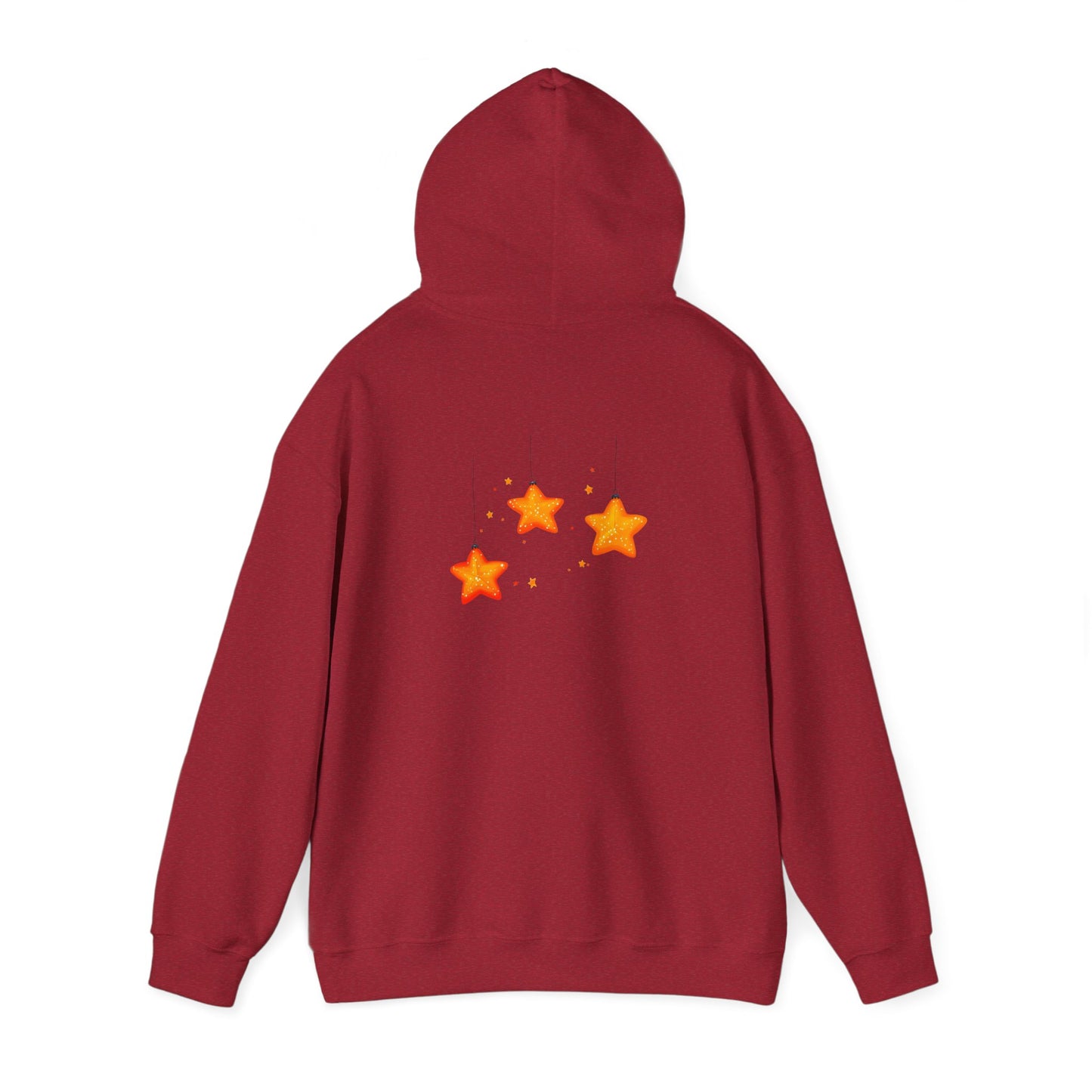 Cute Christmas Starry Ornaments Girl Unisex Heavy Blend™ Hooded Sweatshirt