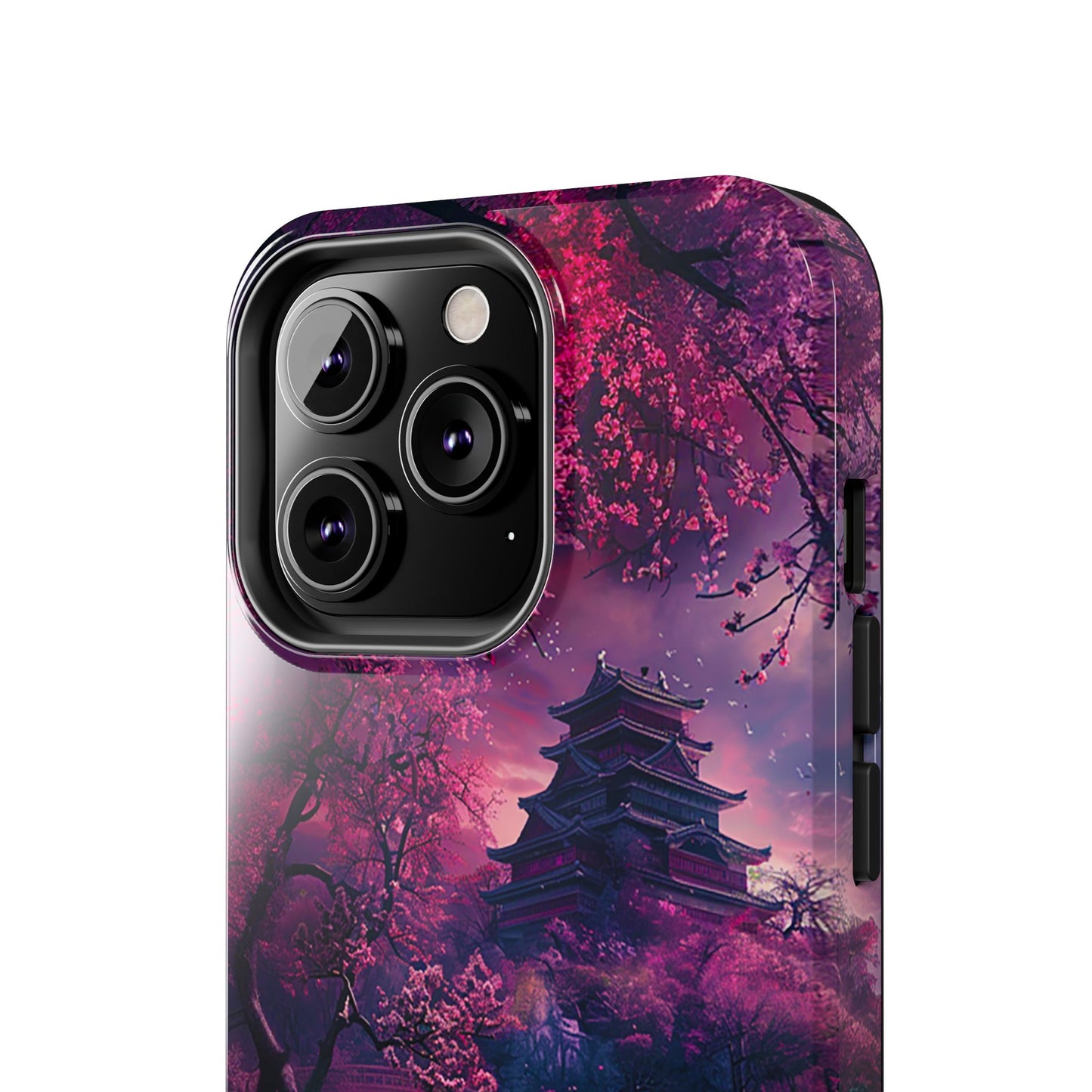 Japanese Cherry Blossum Castle Tough Phone Case iPhone Android