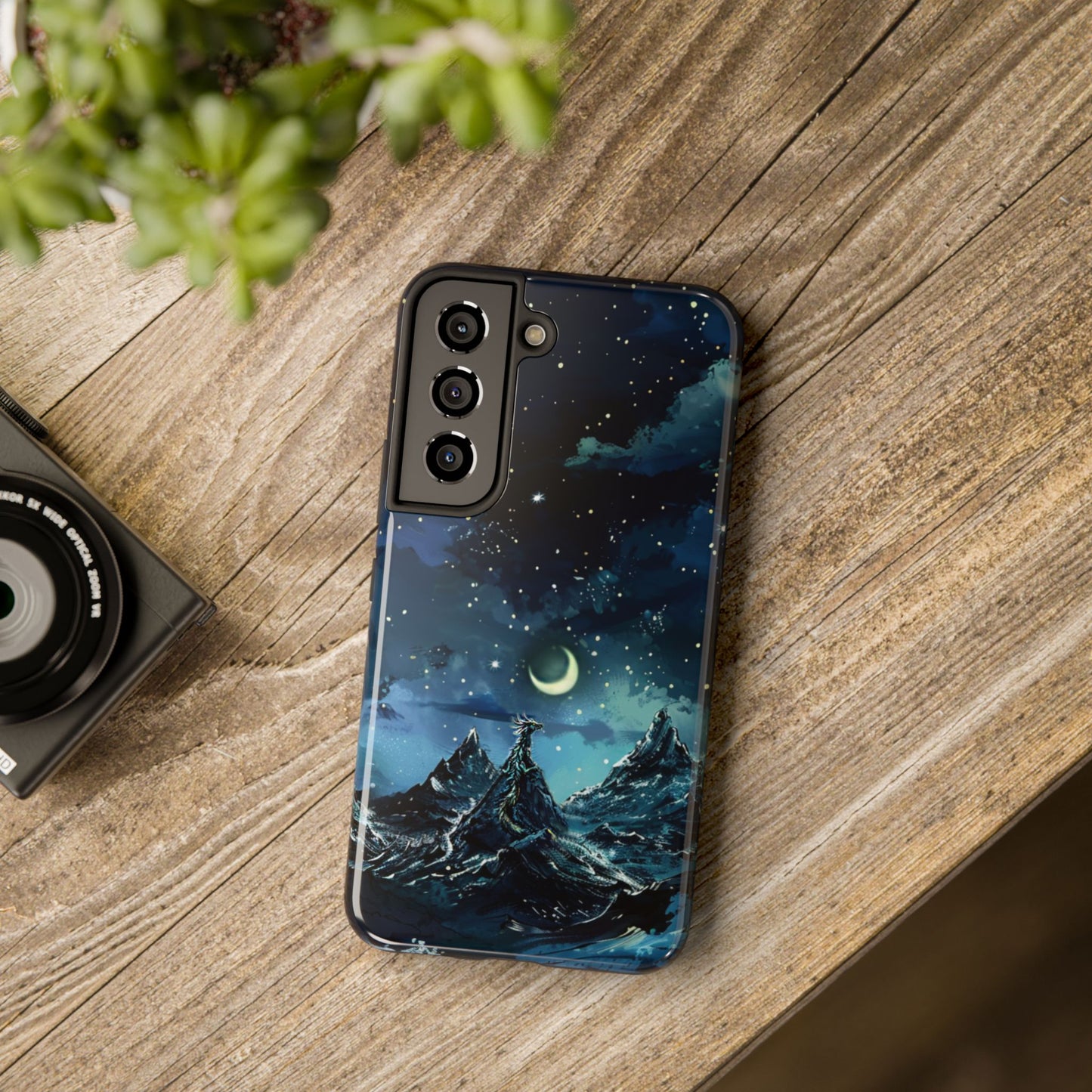 iPhone Android Fantasy Snowy Mountain Dragon Phone Case