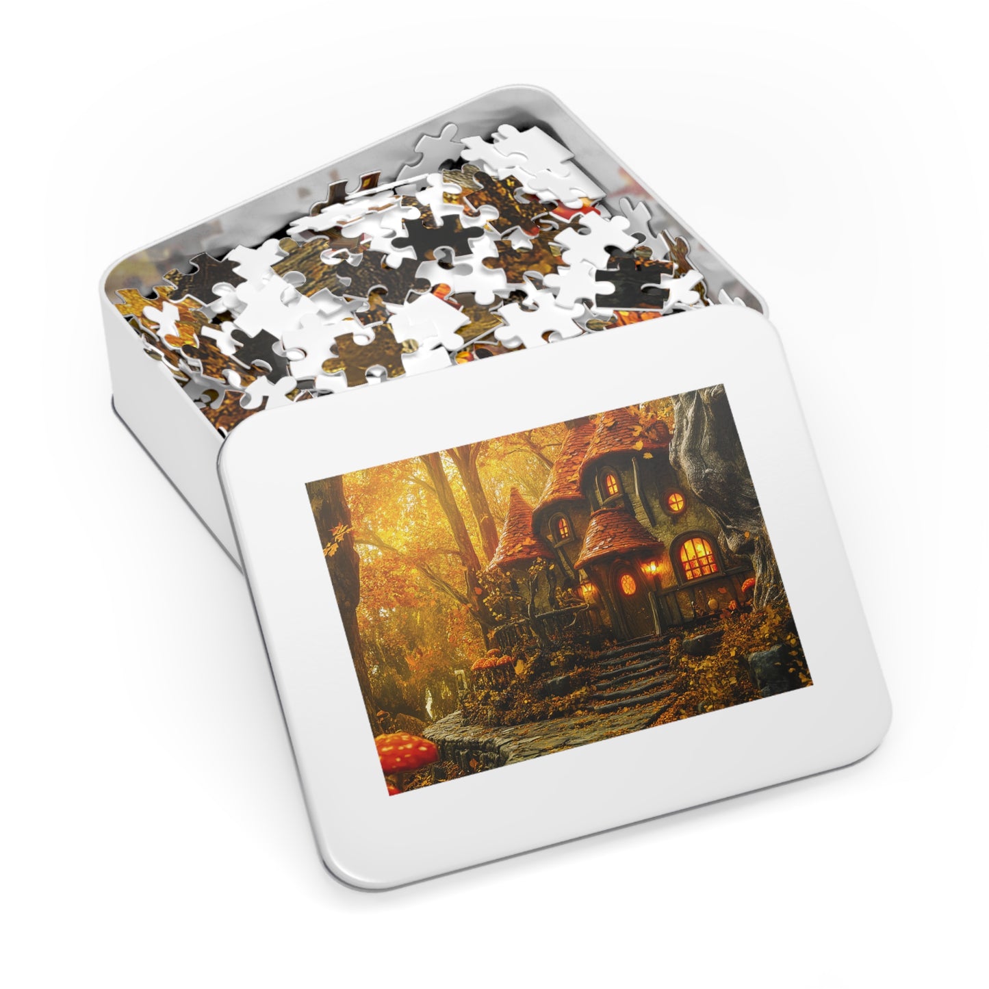 Autumn Forest Fantasy Inn Jigsaw Puzzle (30, 110, 252, 500,1000-Piece)