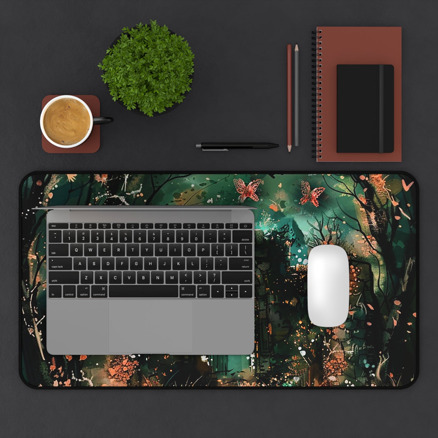 Lonely Ancient Fantasy Gate Desk Mat