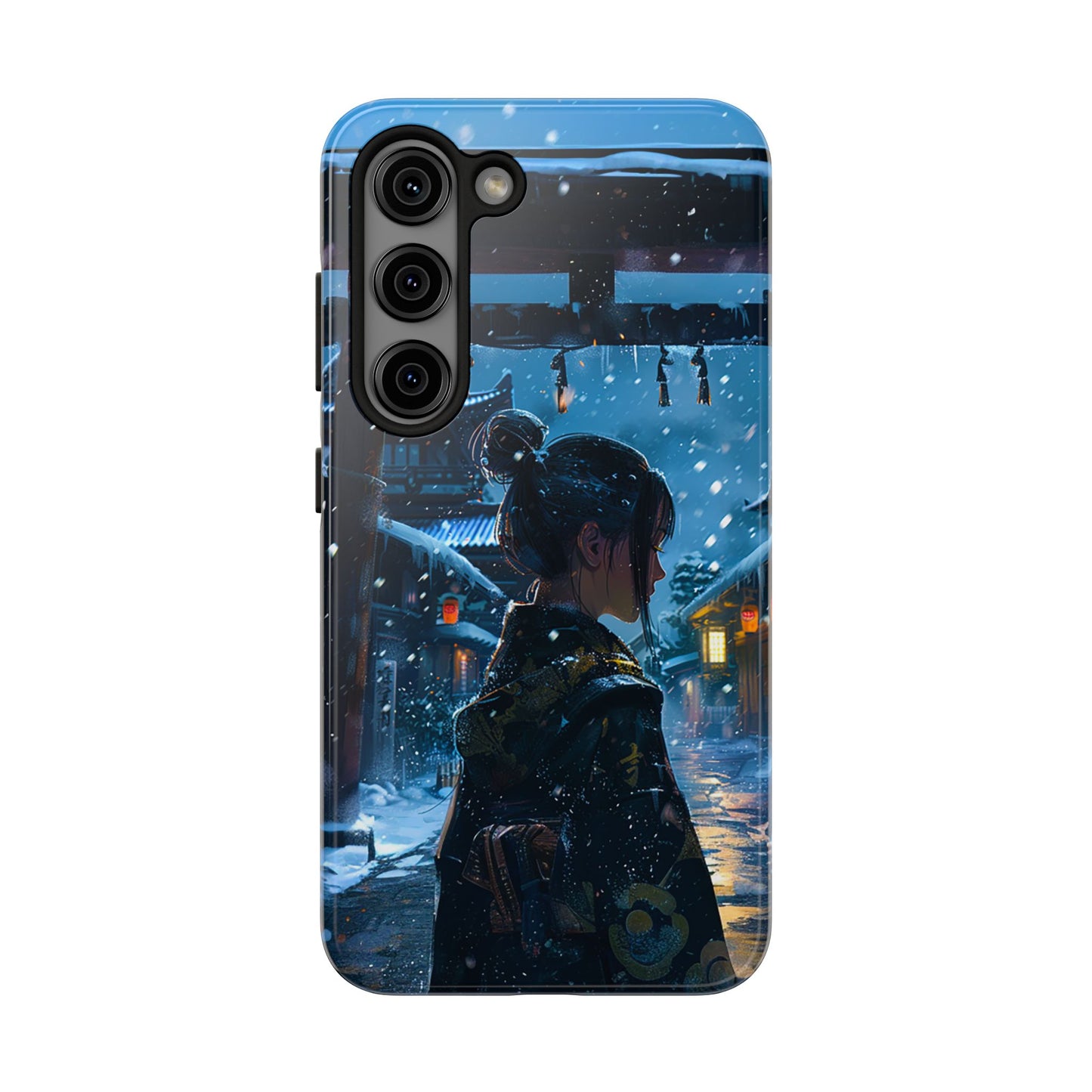 Snowy Japanese Village Tough Phone Case iPhone Android