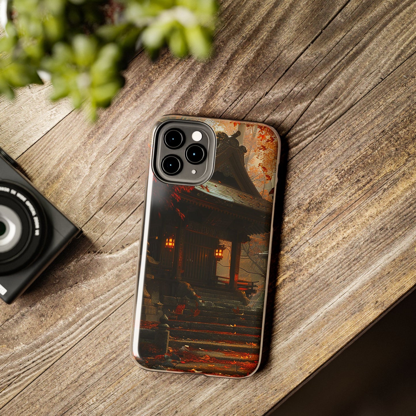 Japanese Autumn Shinto Shrine Tough Phone Case