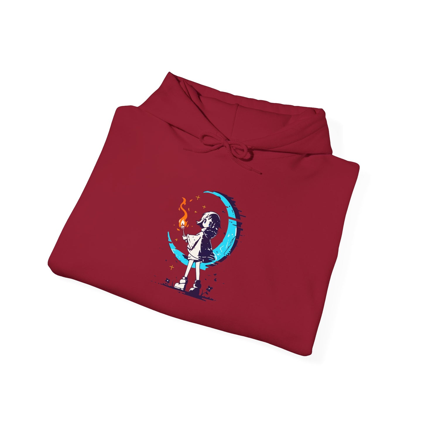 Fantasy Moon Girl Torchbearer Unisex Heavy Blend™ Hooded Sweatshirt