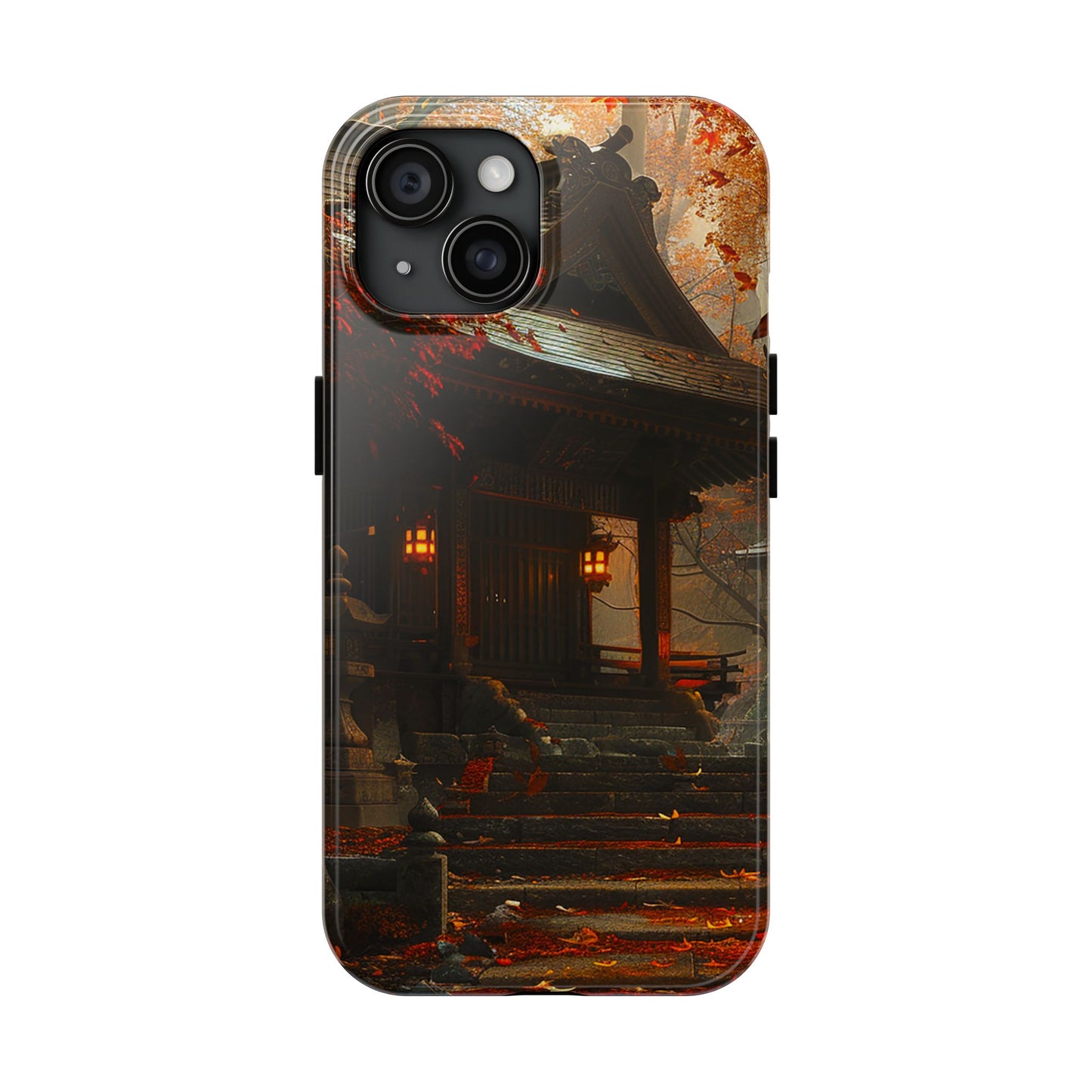 Japanese Autumn Shinto Shrine Tough Phone Case