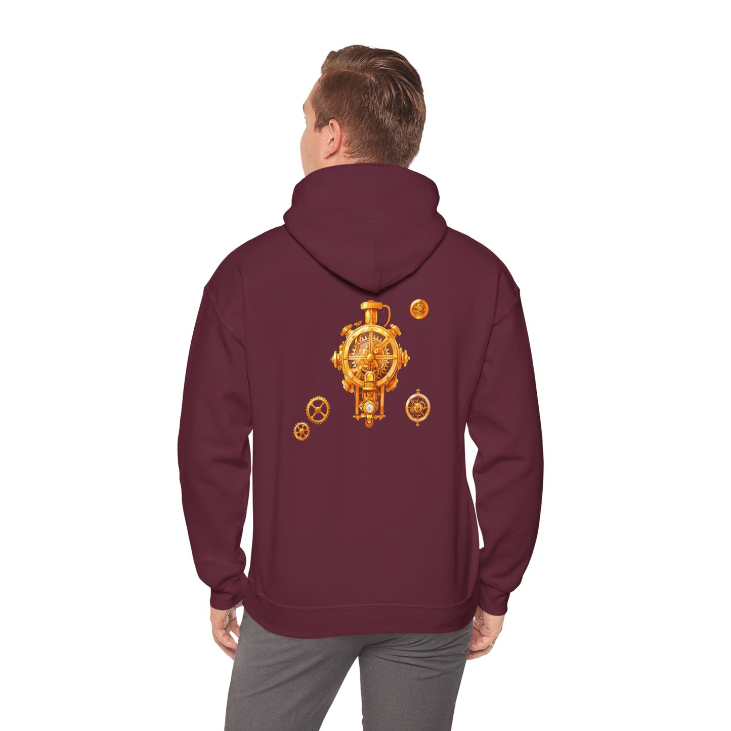 Steampunk Clocks and Gears Unisex Heavy Blend™ Hooded Sweatshirt