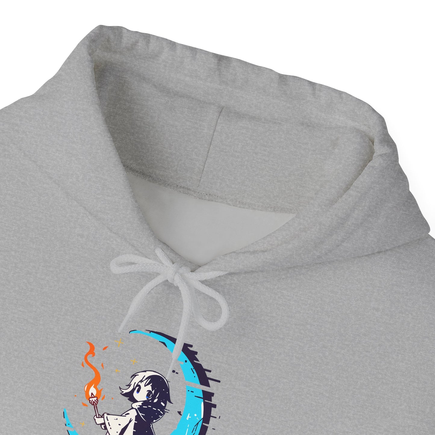 Fantasy Moon Girl Torchbearer Unisex Heavy Blend™ Hooded Sweatshirt
